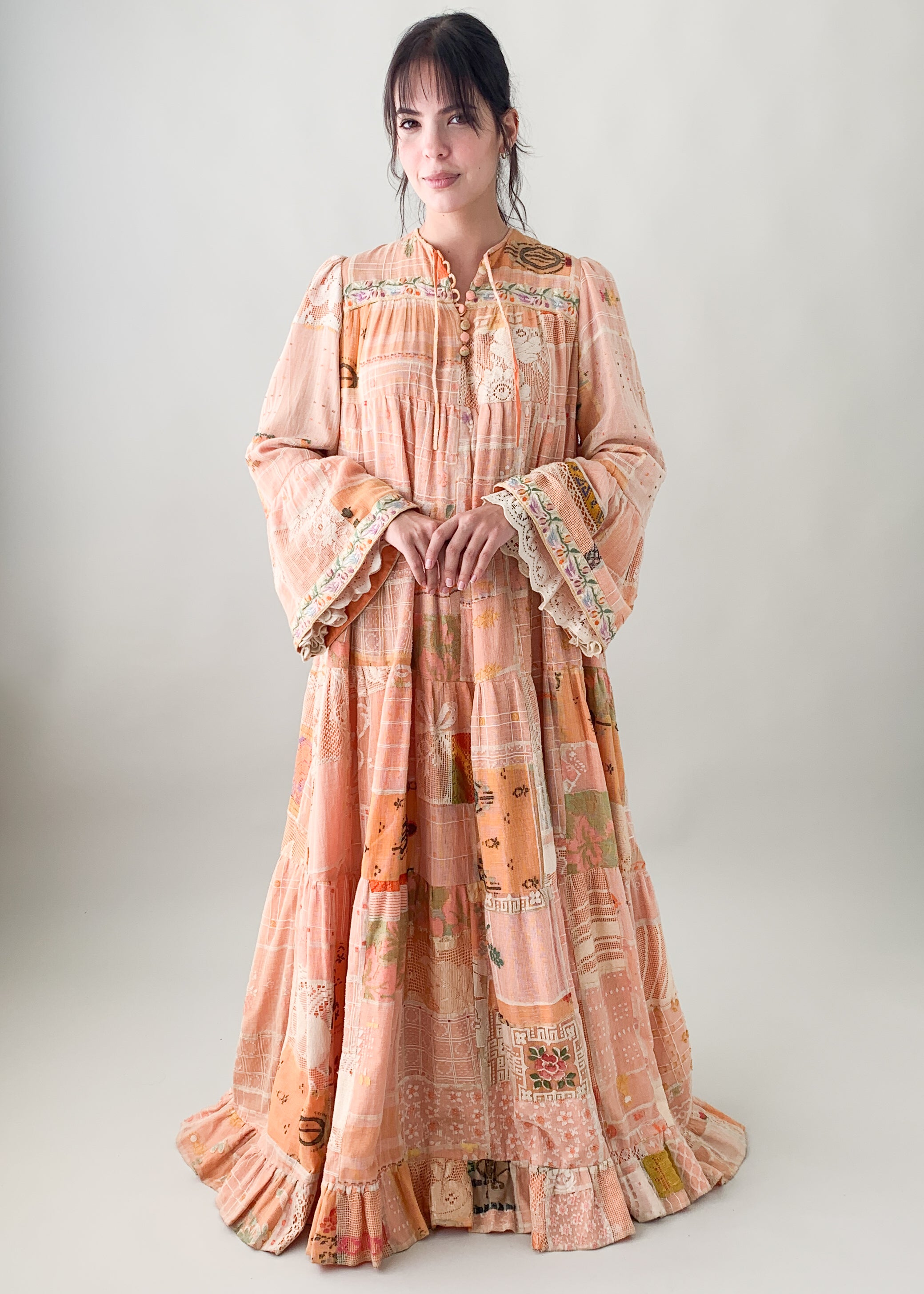 Vintage 1970s Catherine Buckley Caftan Dress