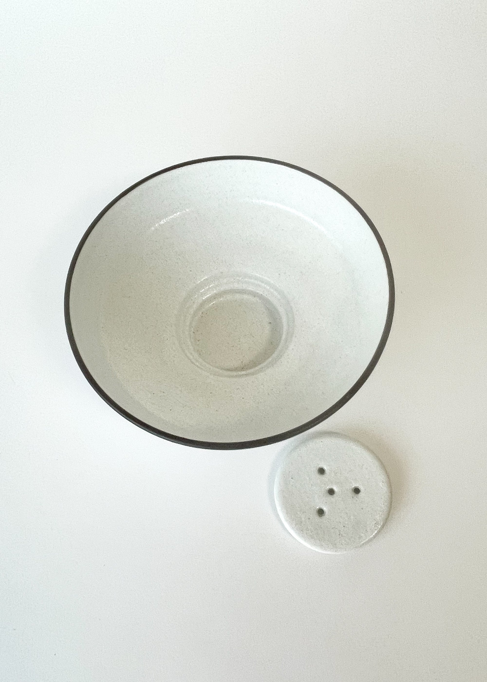 Vintage MCM Zaalberg Studio Pottery Serving Bowl