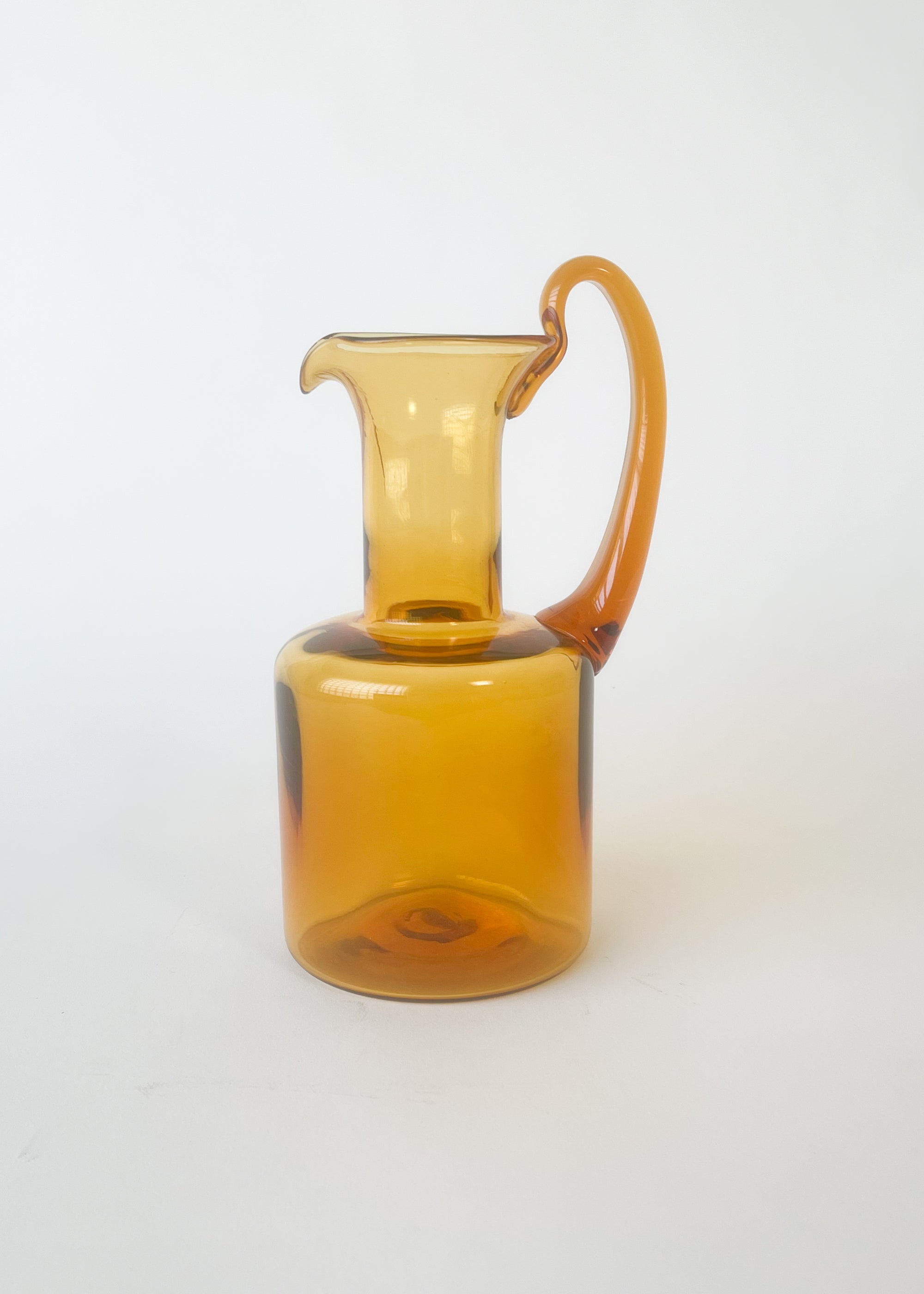 Vintage MCM Blown Glass Pitcher