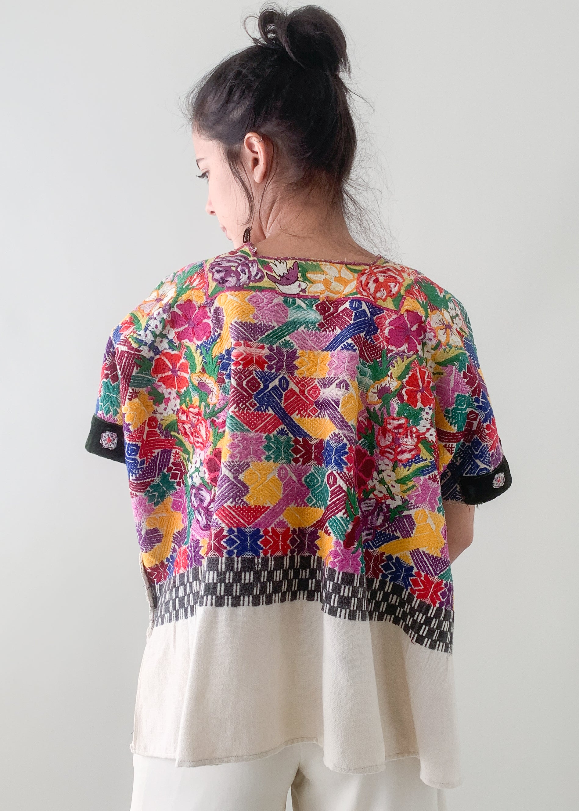 Vintage Embroidered Huipil