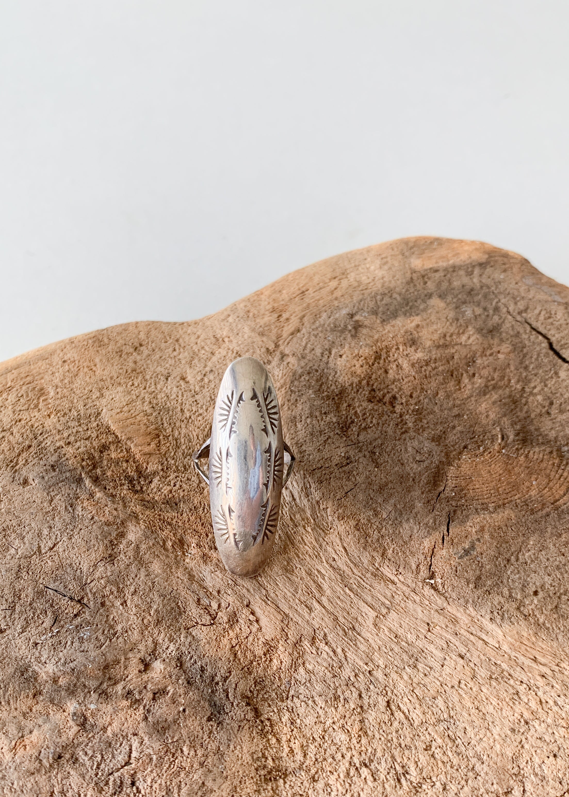 Vintage Native American Sterling Silver Dome Ring