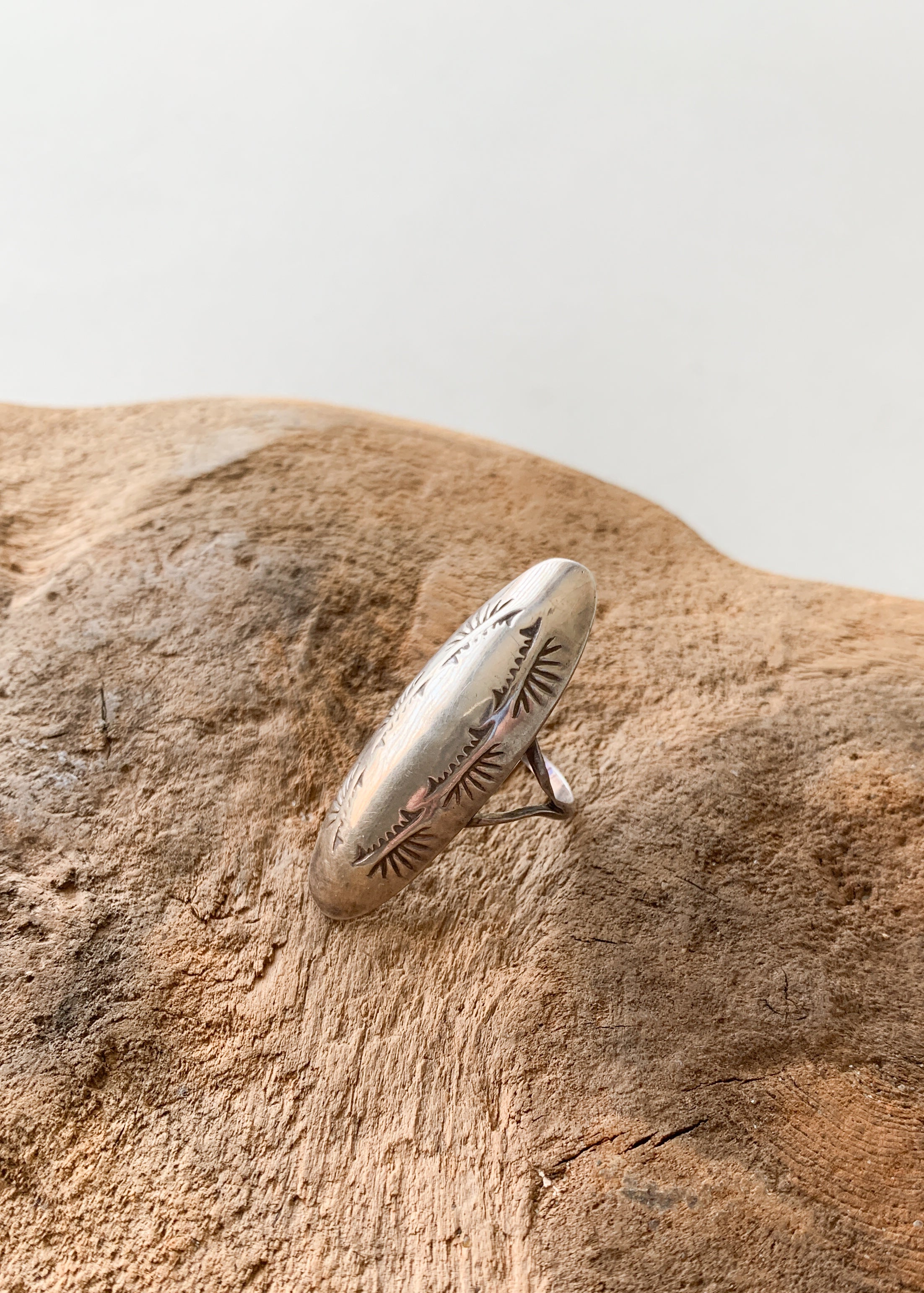 Vintage Native American Sterling Silver Dome Ring