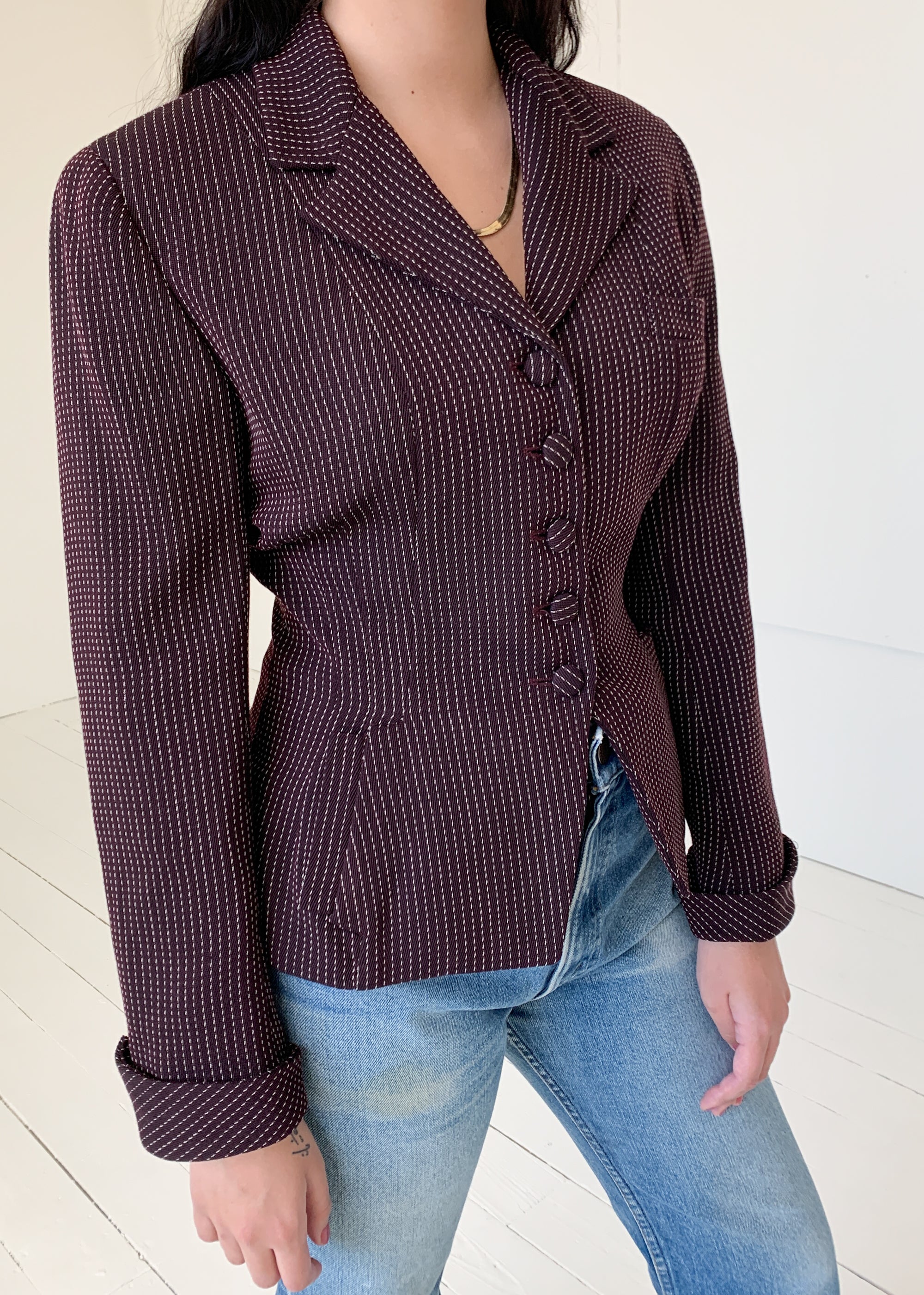 Vintage 1980s Norma Kamali Tailored Jacket