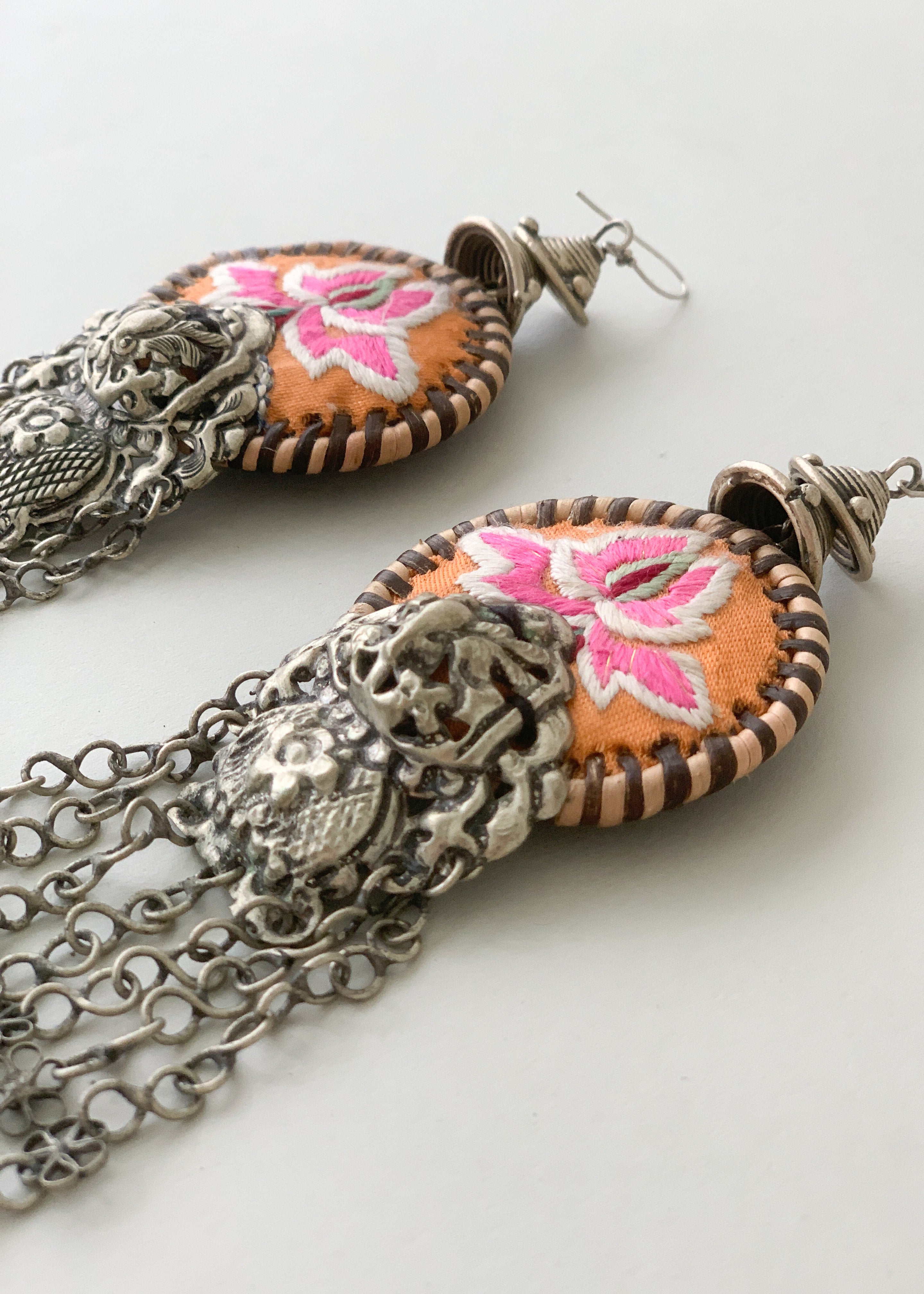 Vintage Thai Ceremonial Earrings