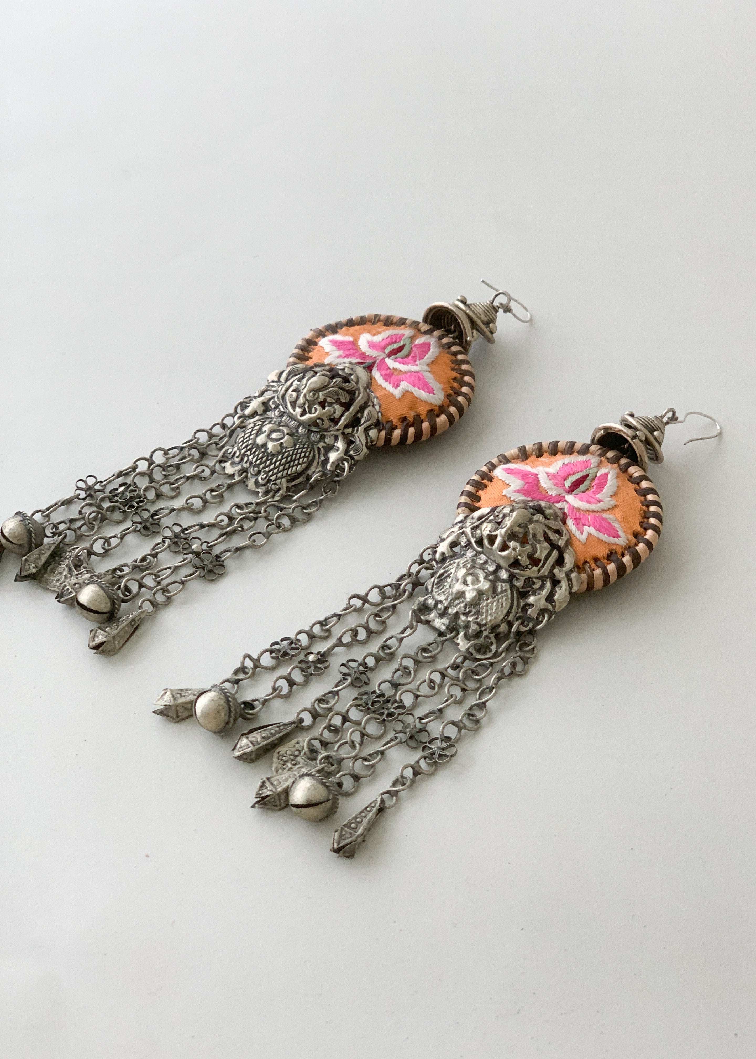 Vintage Thai Ceremonial Earrings