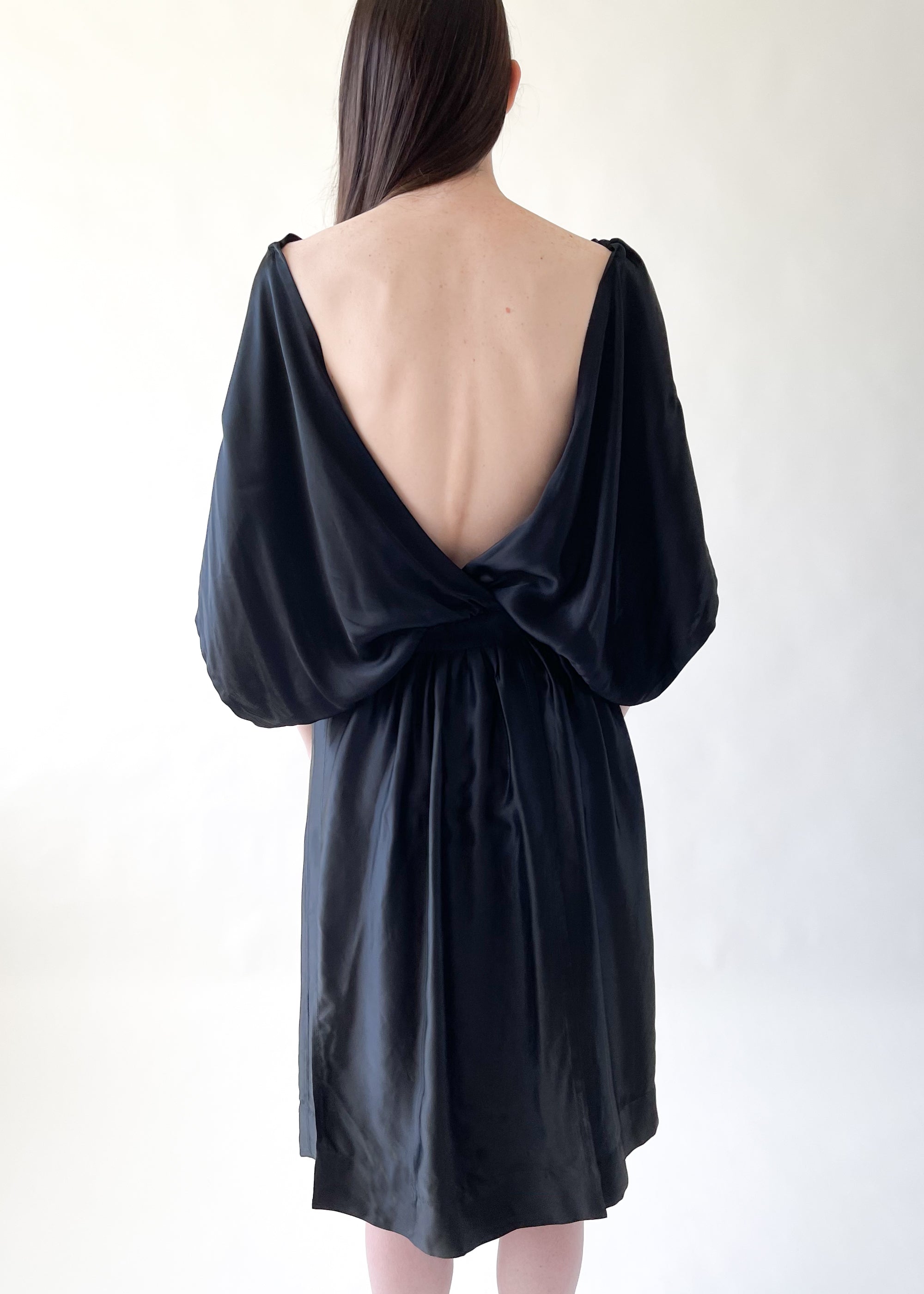 Vintage Vivienne Westwood Red Label Open Back Dress — 1990s, Draped Bodice