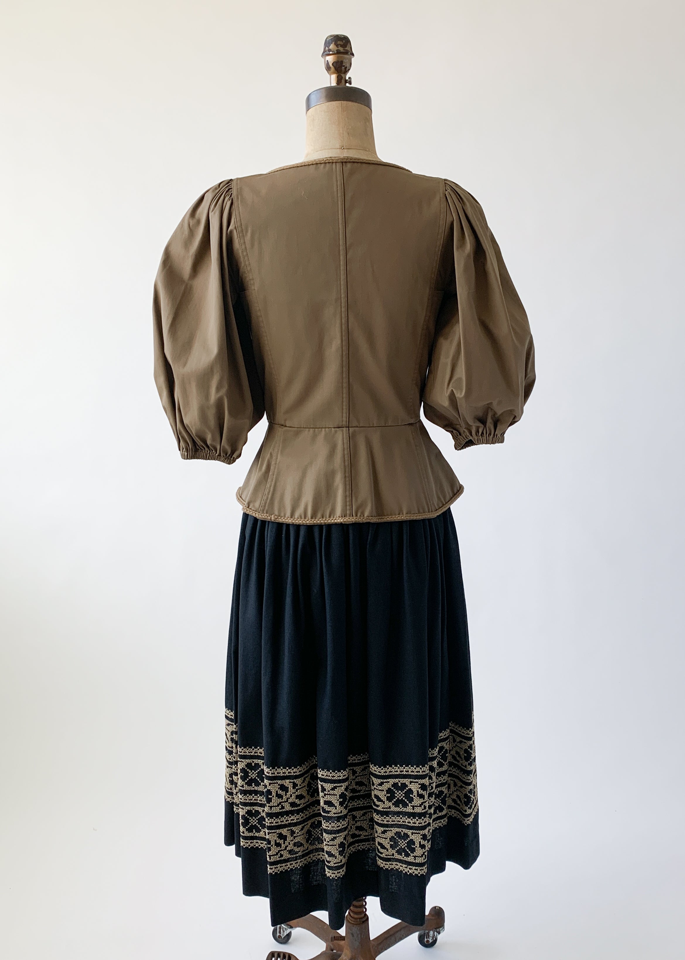 Vintage 1970s Russian Collection Dress Set