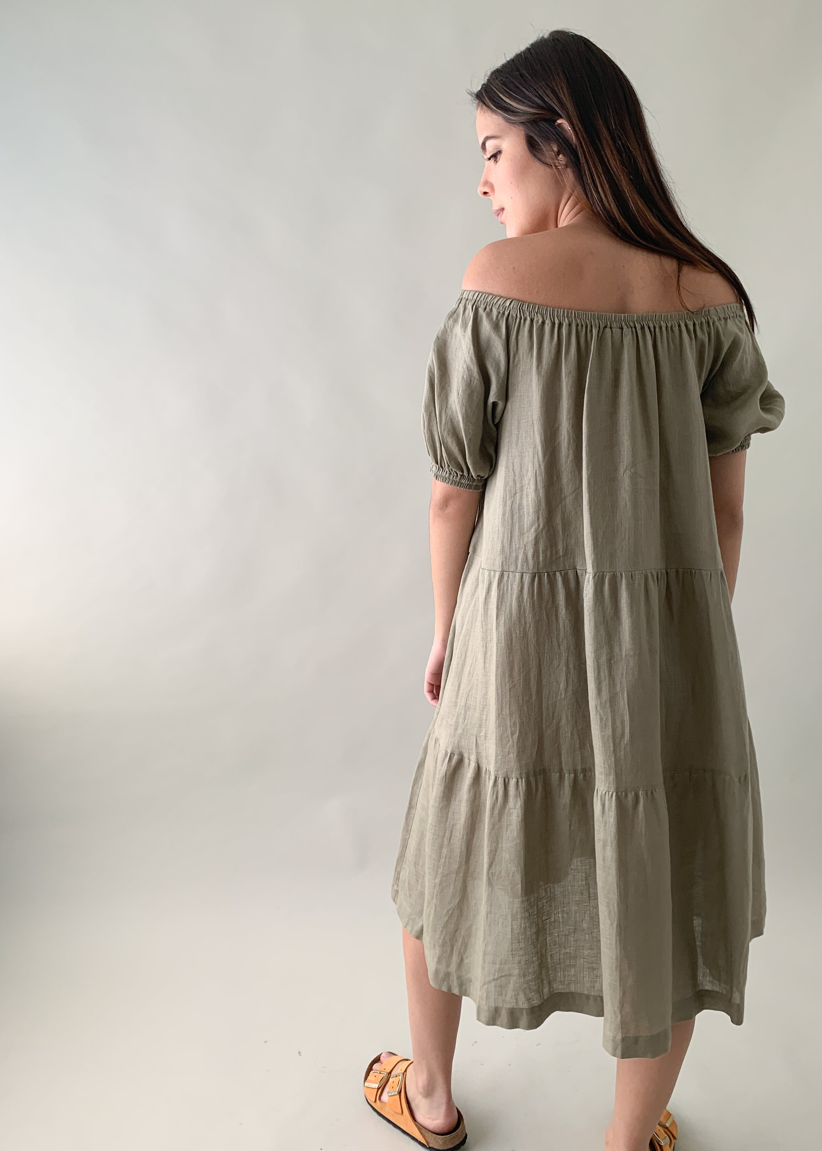 Vintage 1990s YSL Flax Weekend Dress