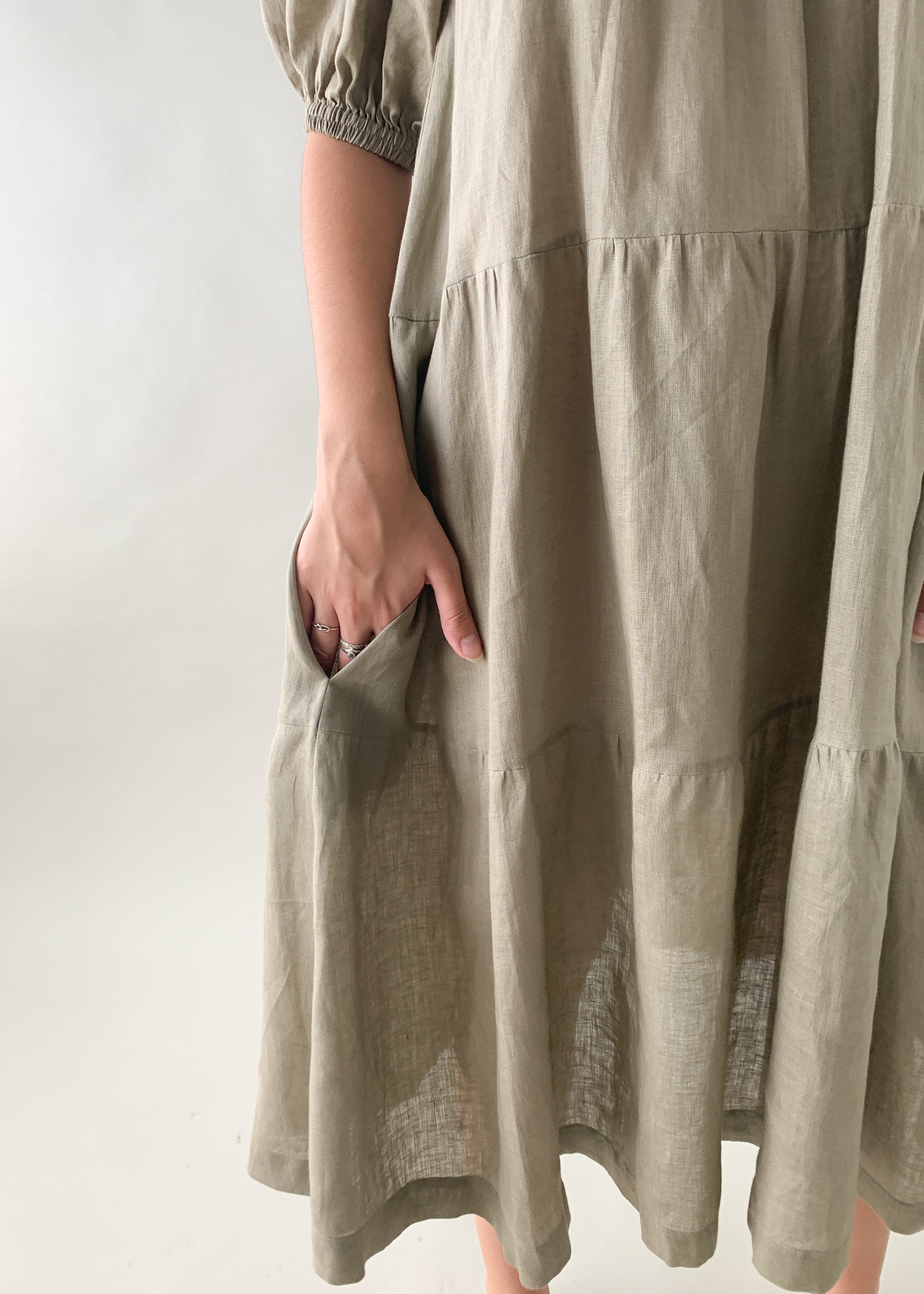 Vintage 1990s YSL Flax Weekend Dress