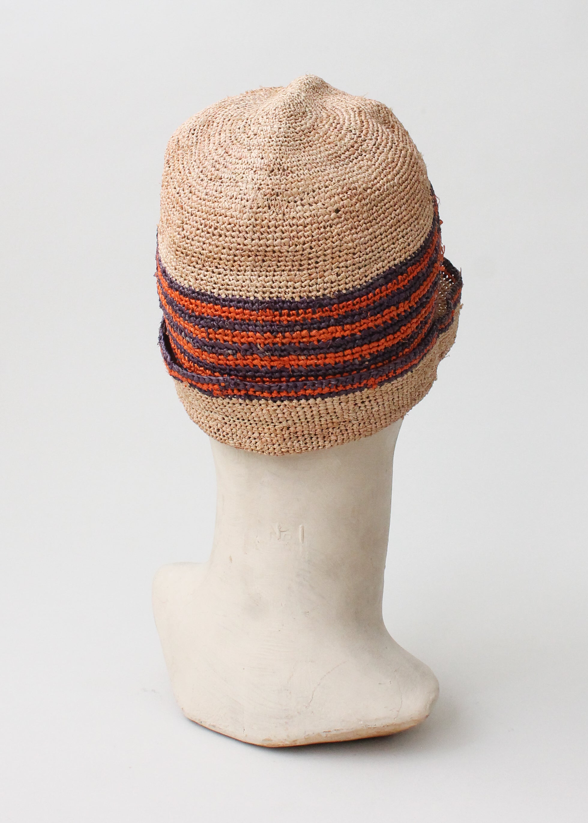 Vintage 1920s Straw Cloche Hat