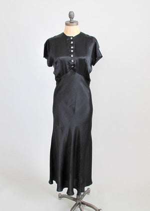 Vintage 1930s Art Deco Evening Dress