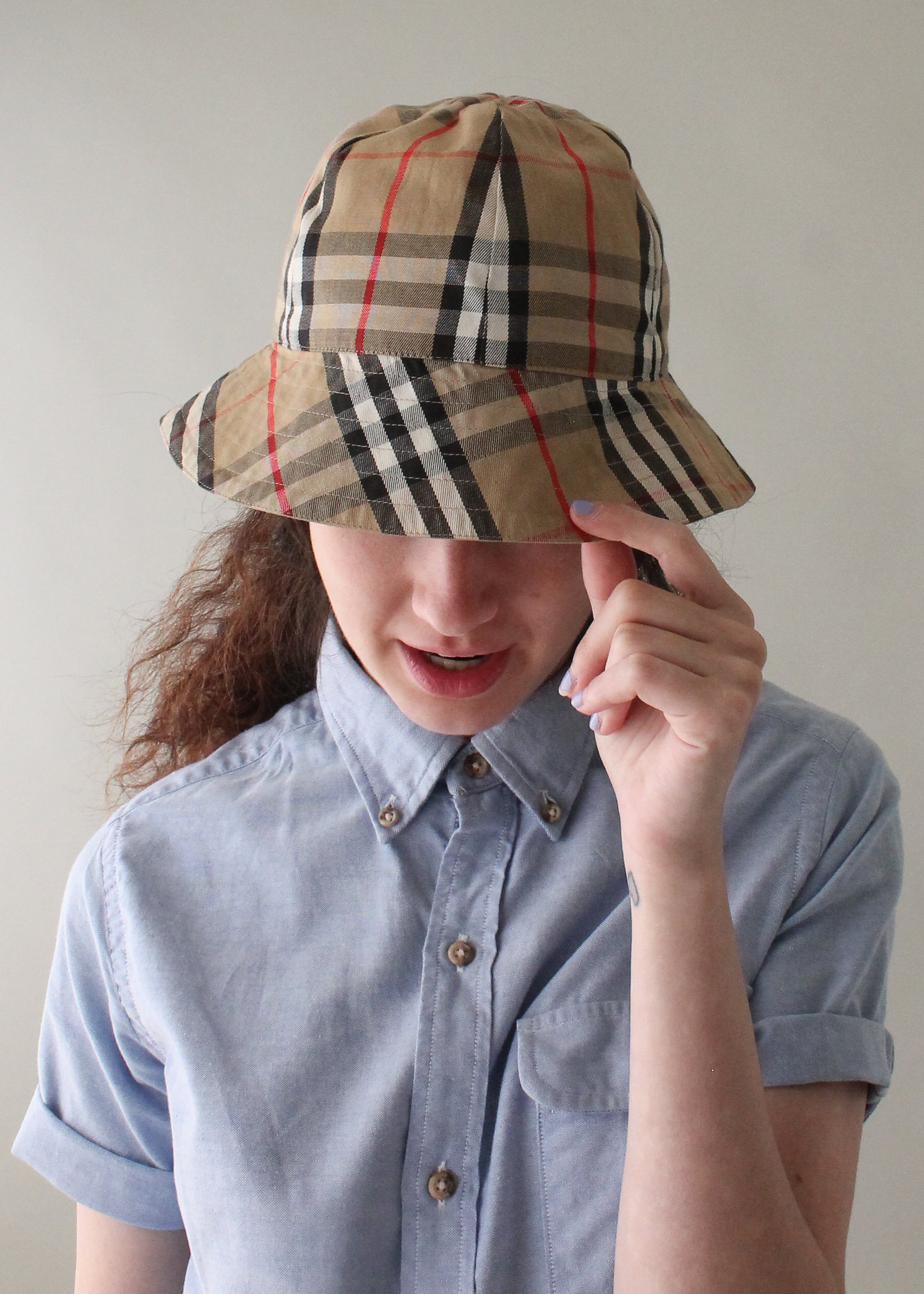 Vintage Burberry Reversible Bucket Hat