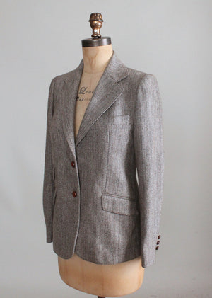Vintage Londonderry Herringbone Tweed Jacket