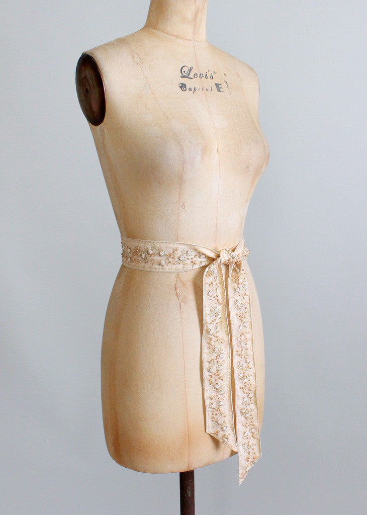 Vintage Beaded Belt or Wedding Head Scarf