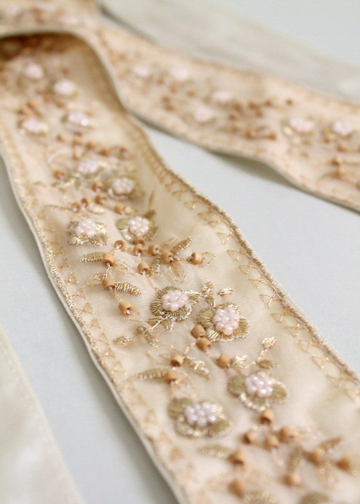 Vintage Beaded Belt or Wedding Head Scarf