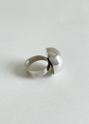 Vintage Sterling Silver Domed Ring