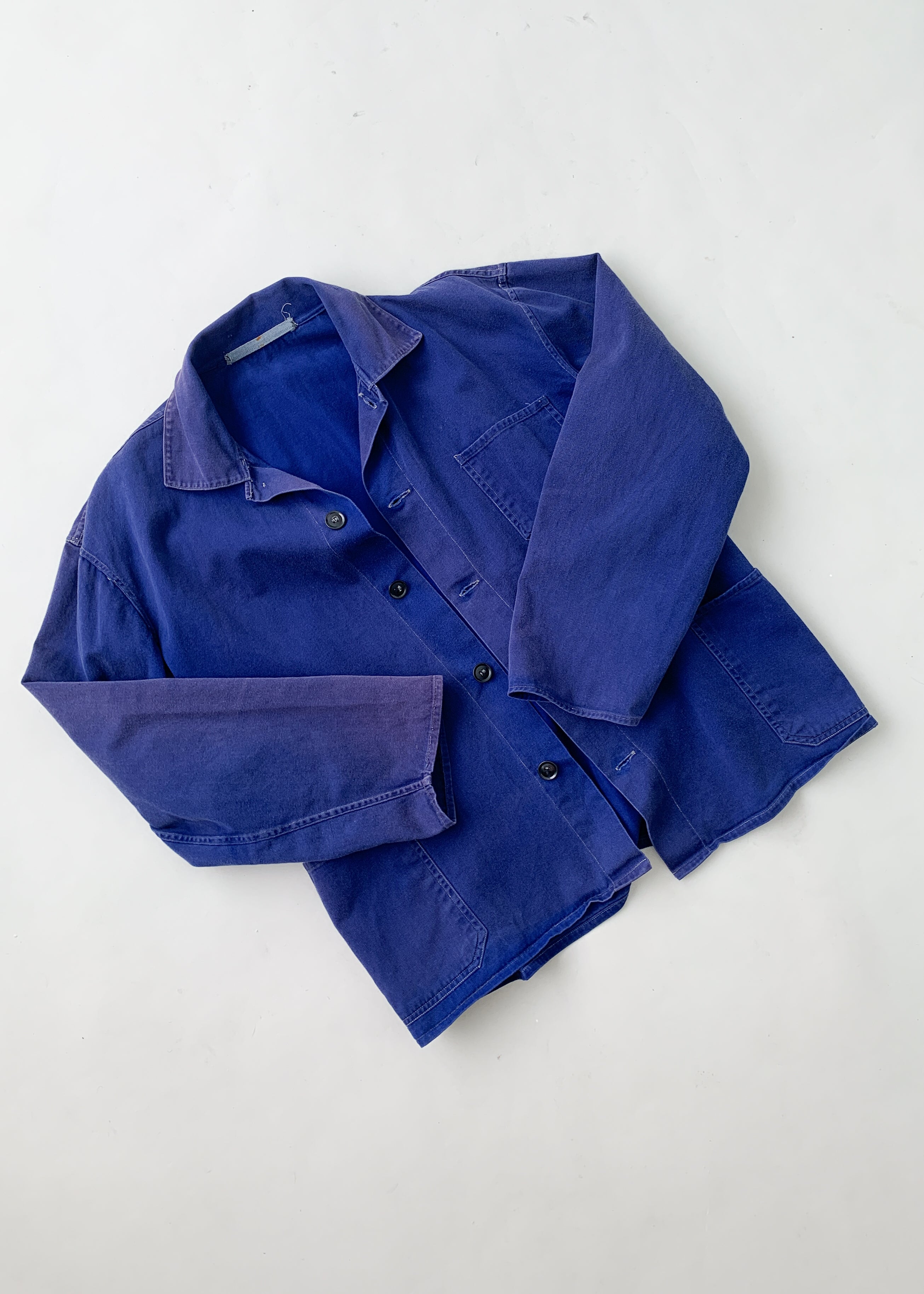 Vintage 1960s European Indigo Workwear Jacket