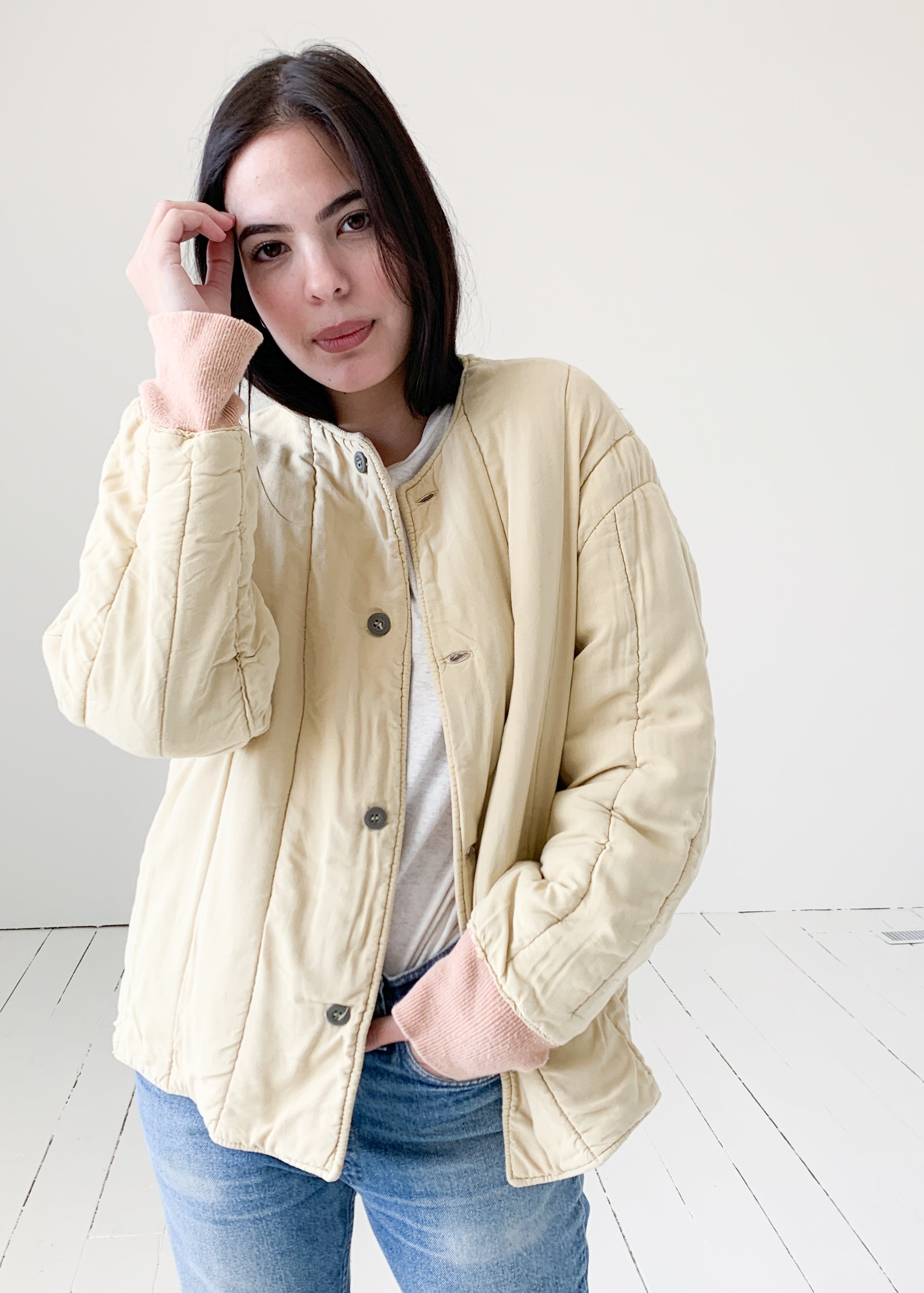 Vintage Czech Quilted Liner Jacket
