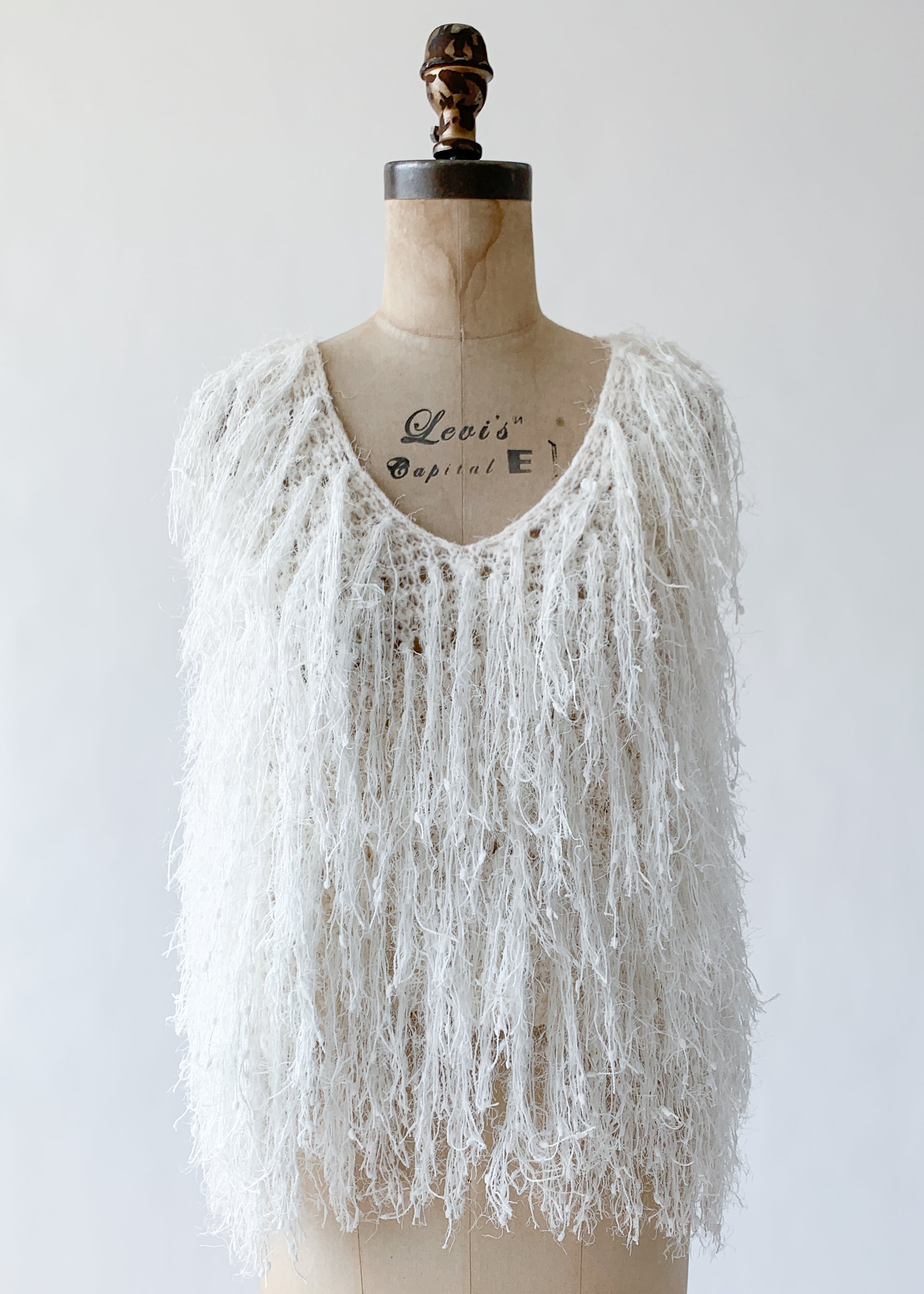 Vintage Shaggy Sweater Tank Top