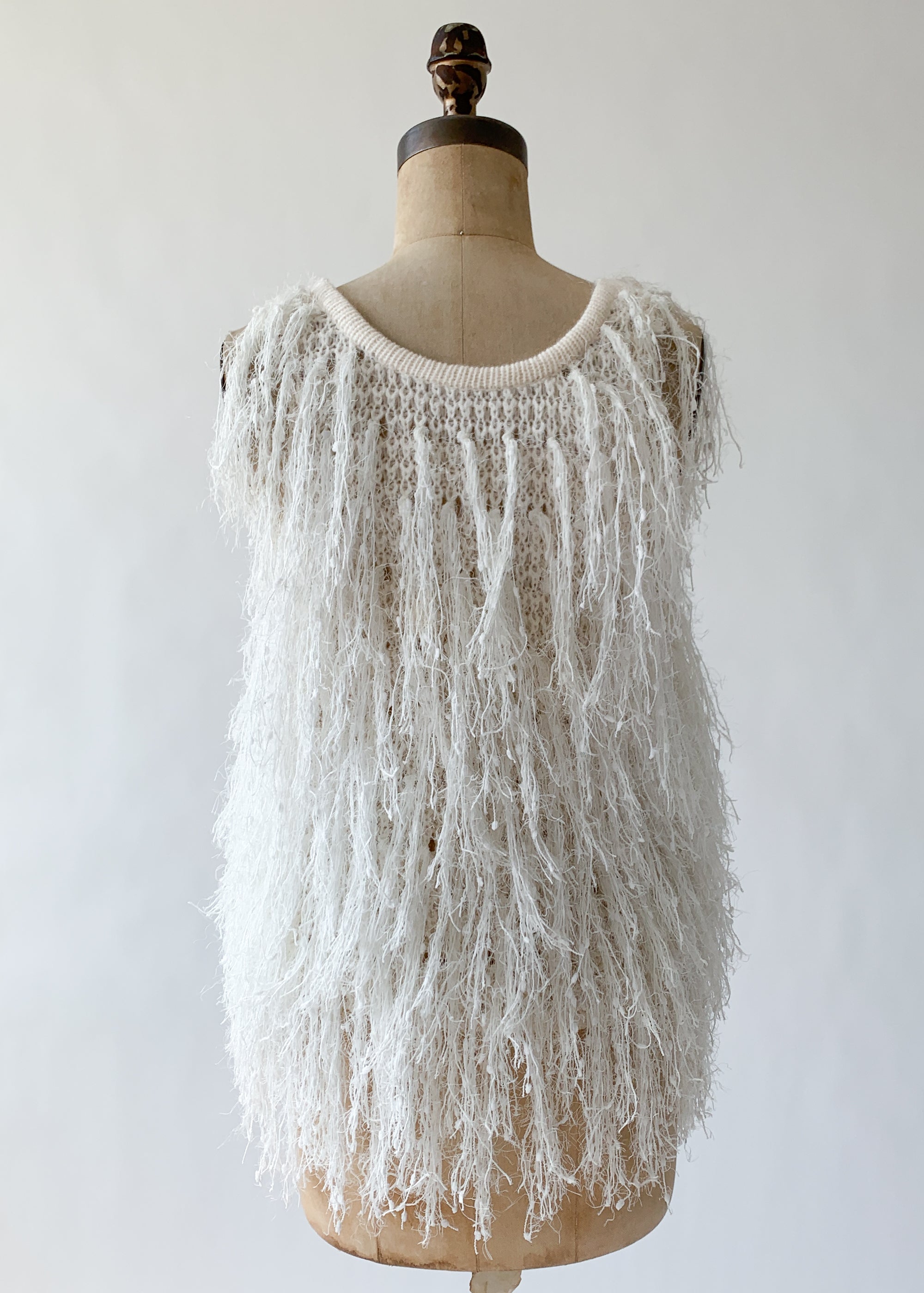 Vintage Shaggy Sweater Tank Top