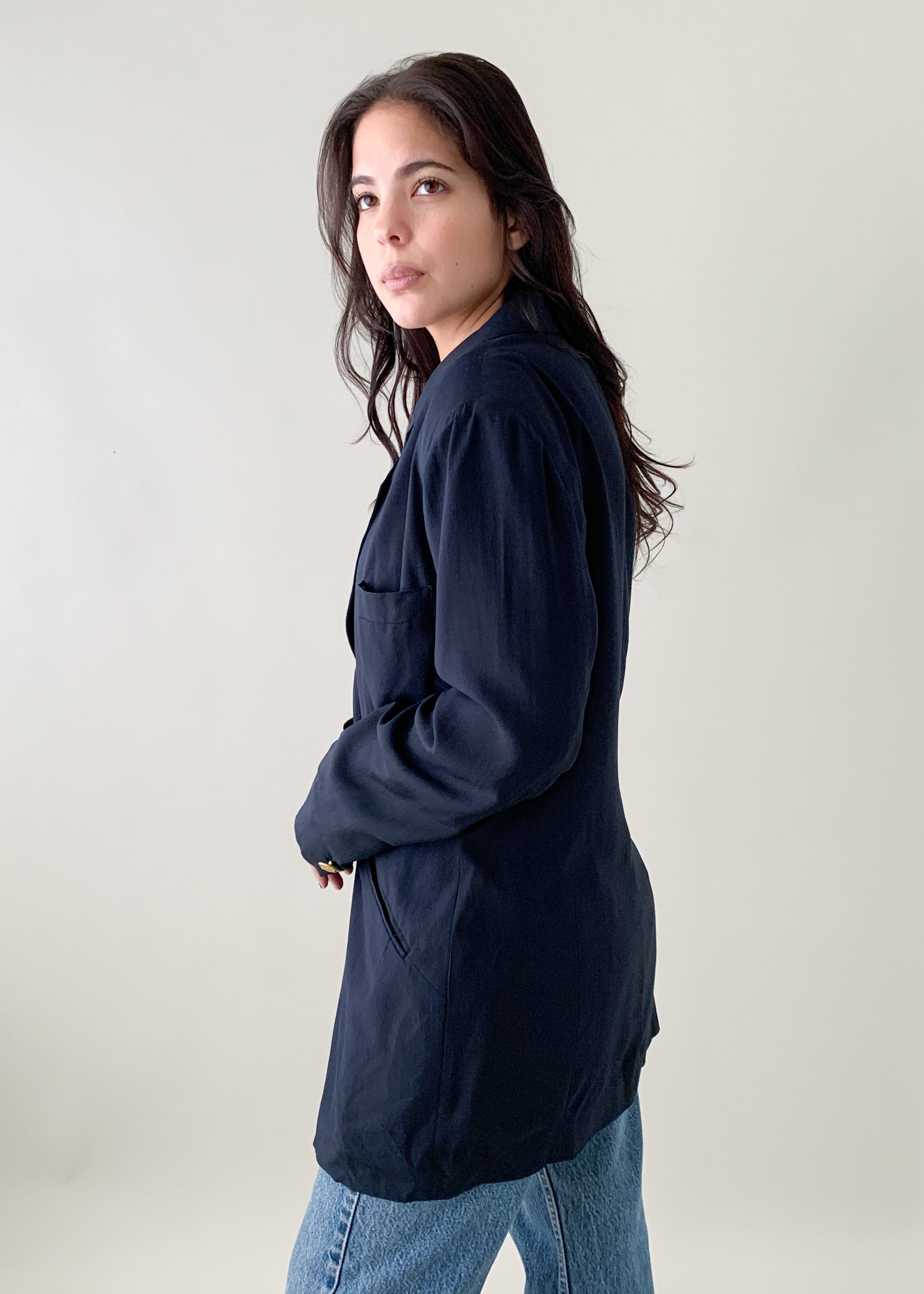 Vintage Donna Karan Silk Blazer