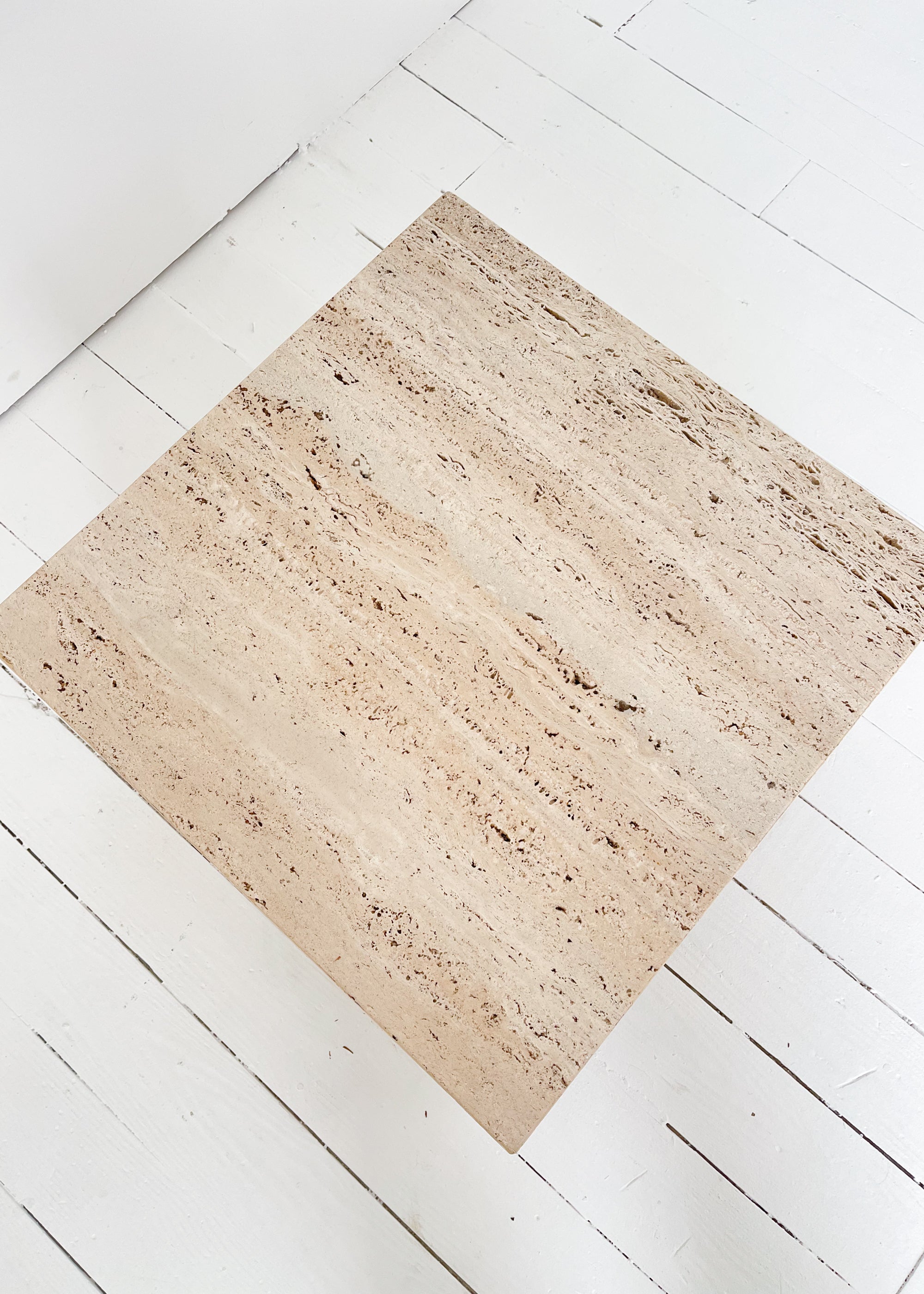 Vintage Travertine Marble Coffee Table