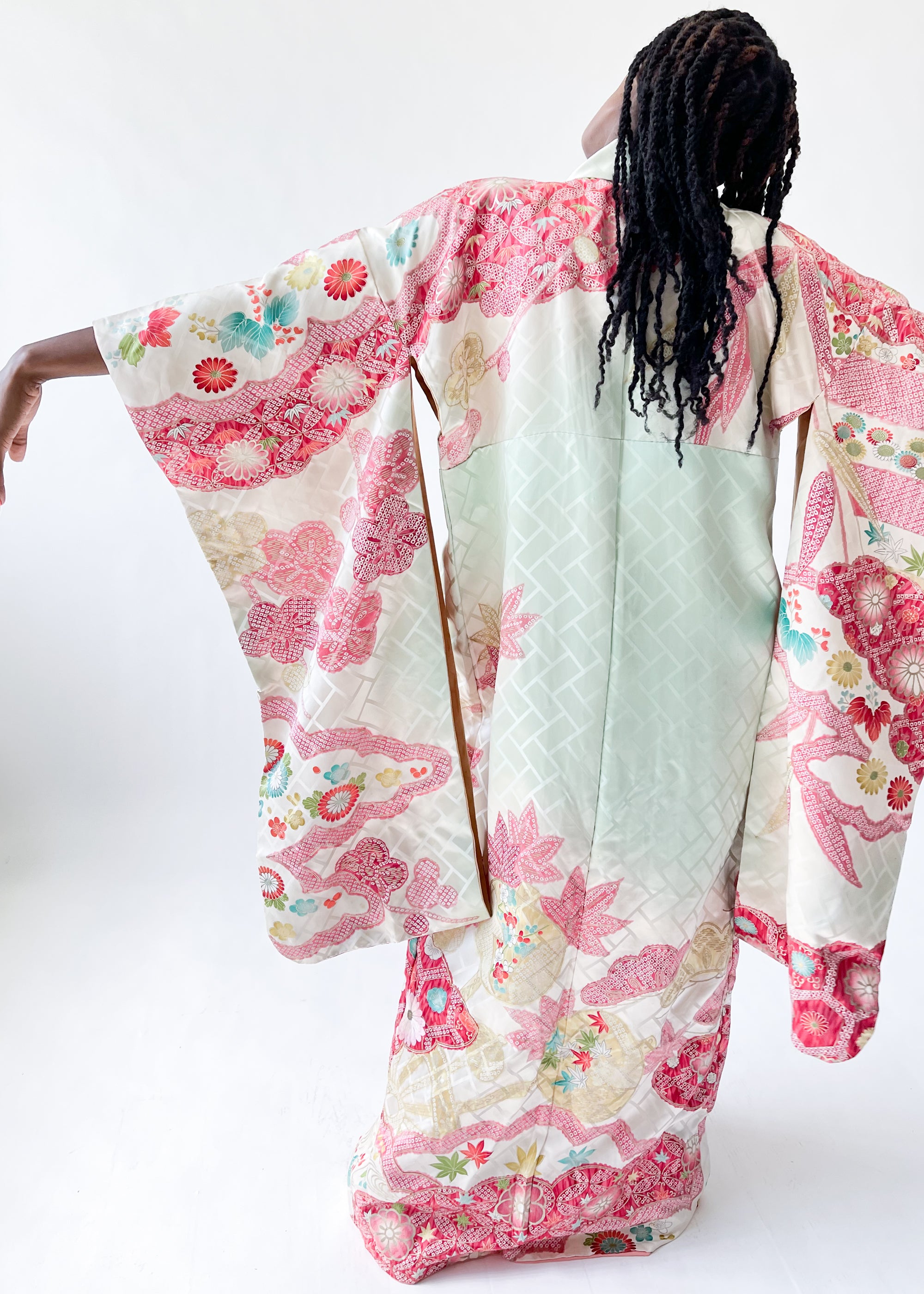 Vintage 1920s Hand-painted Kimono