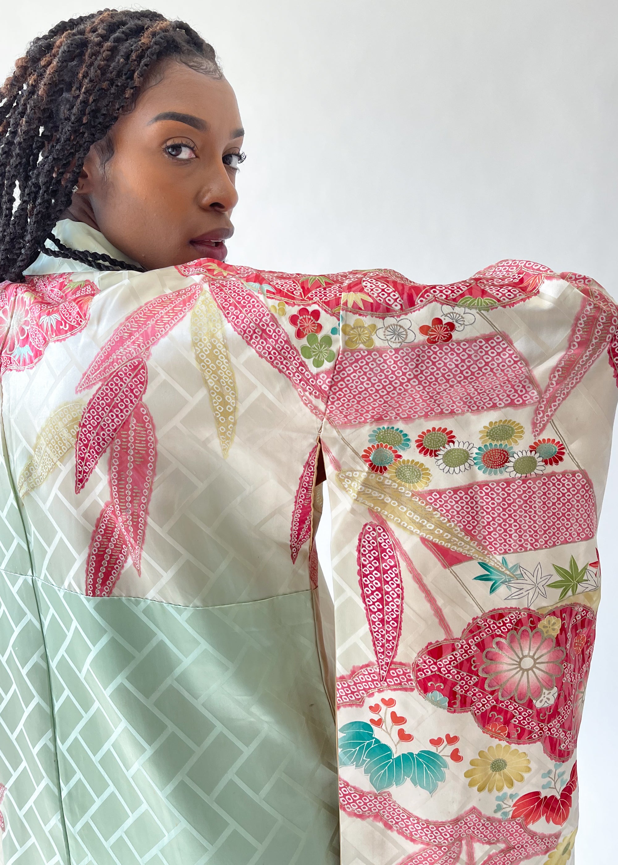 Vintage 1920s Hand-painted Kimono