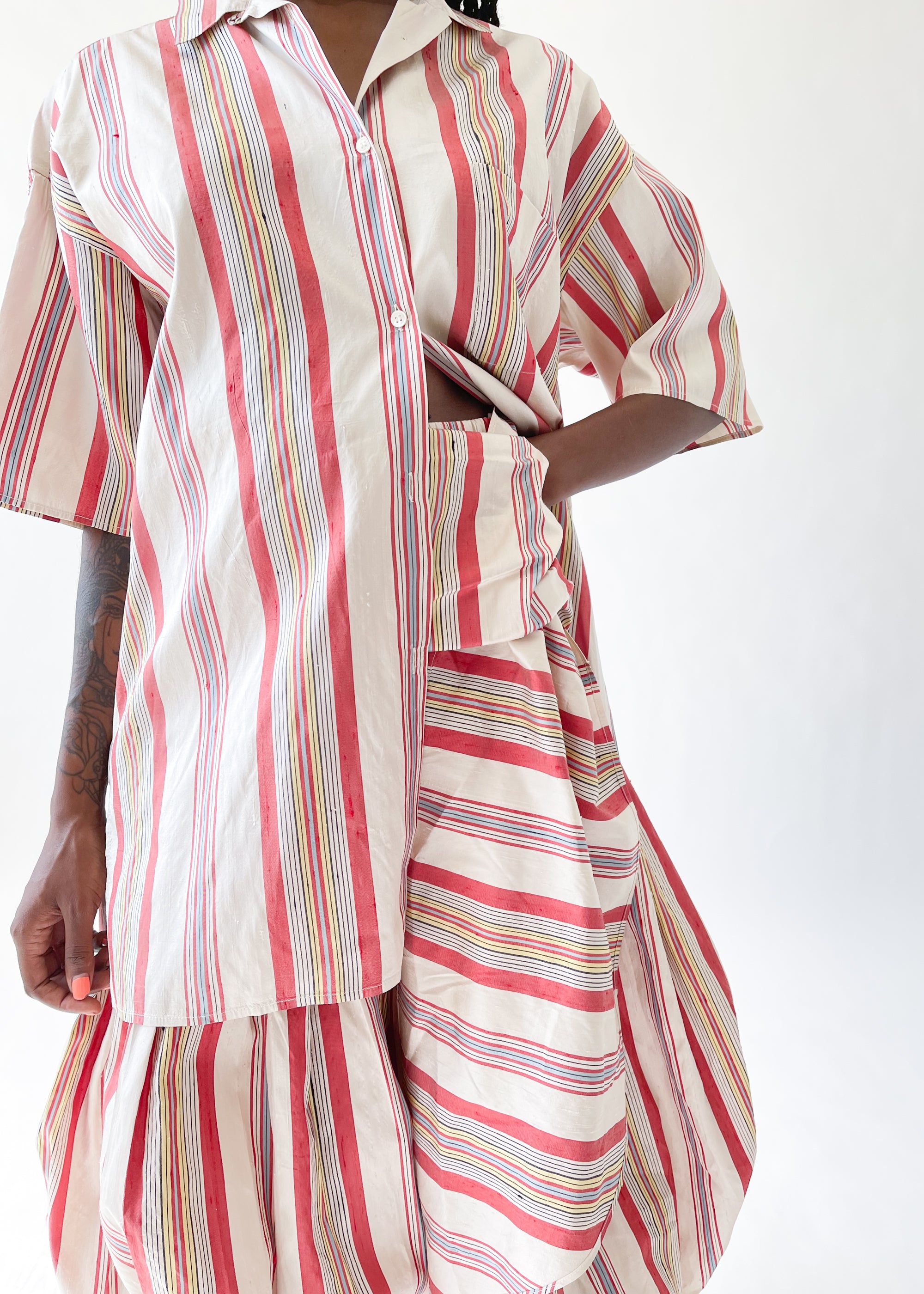 Vintage Early 1990s Callaghan Silk Dress Set
