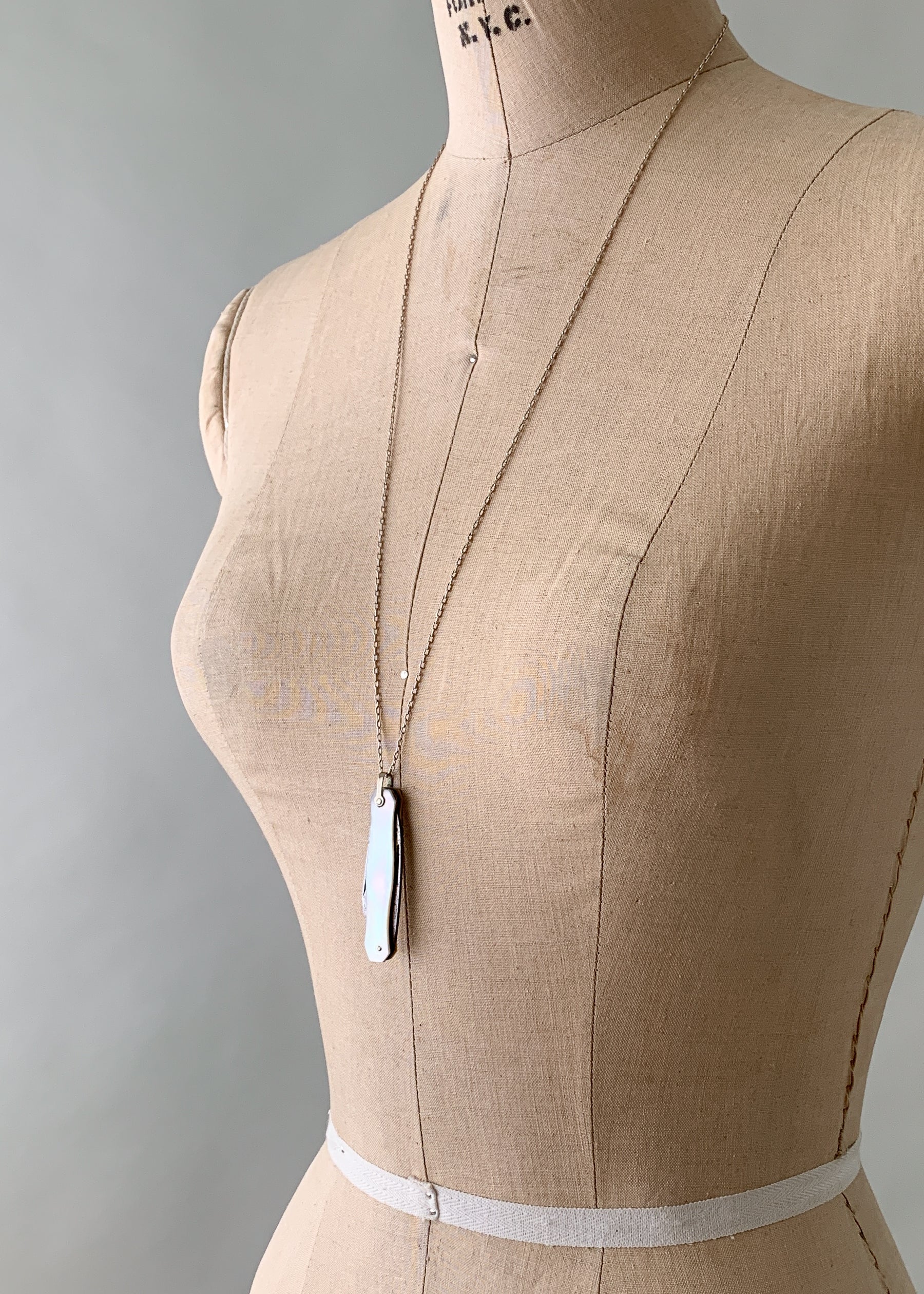 Vintage 1920s Pocket Knife Necklace