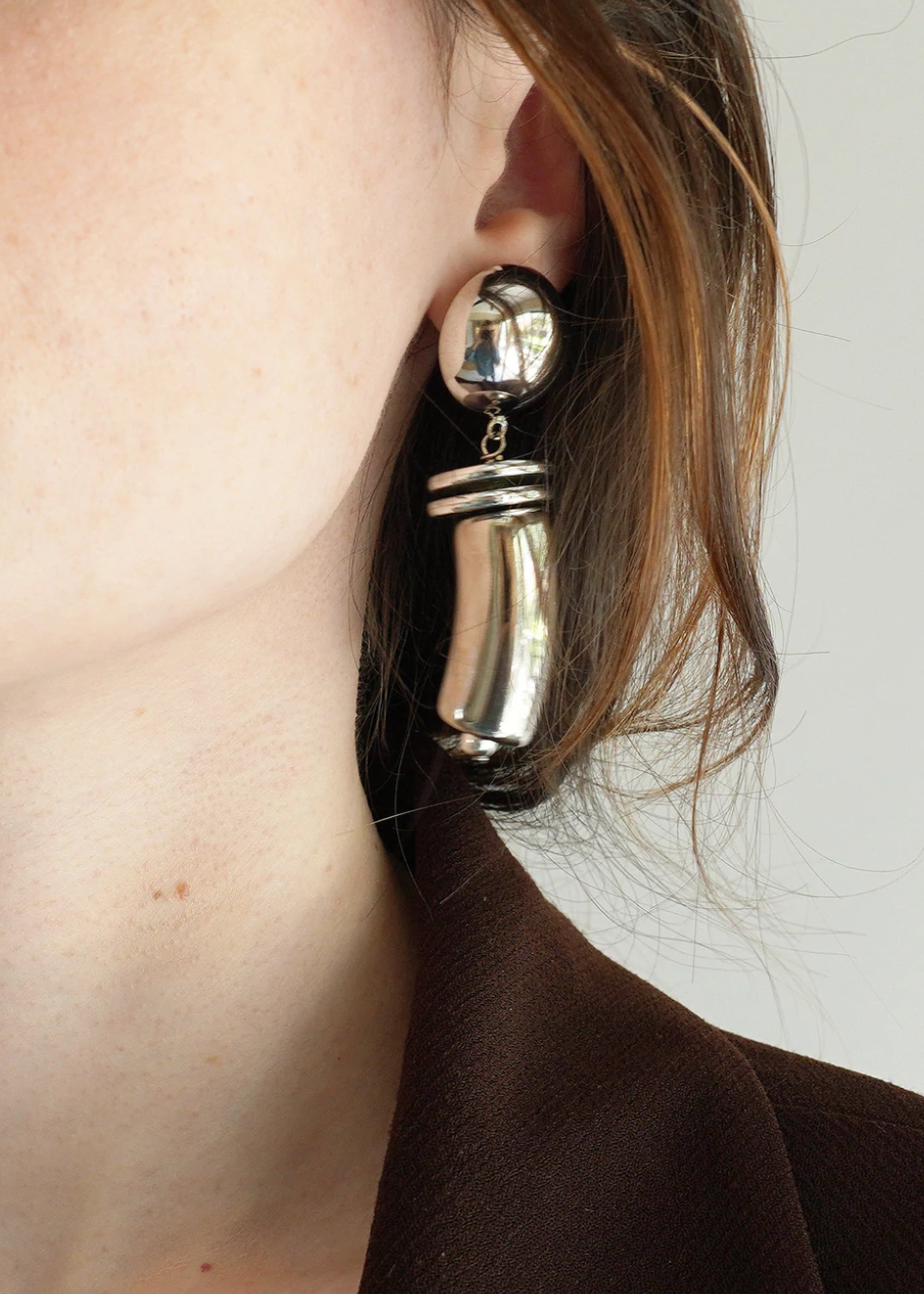 Silver Totem Earrings
