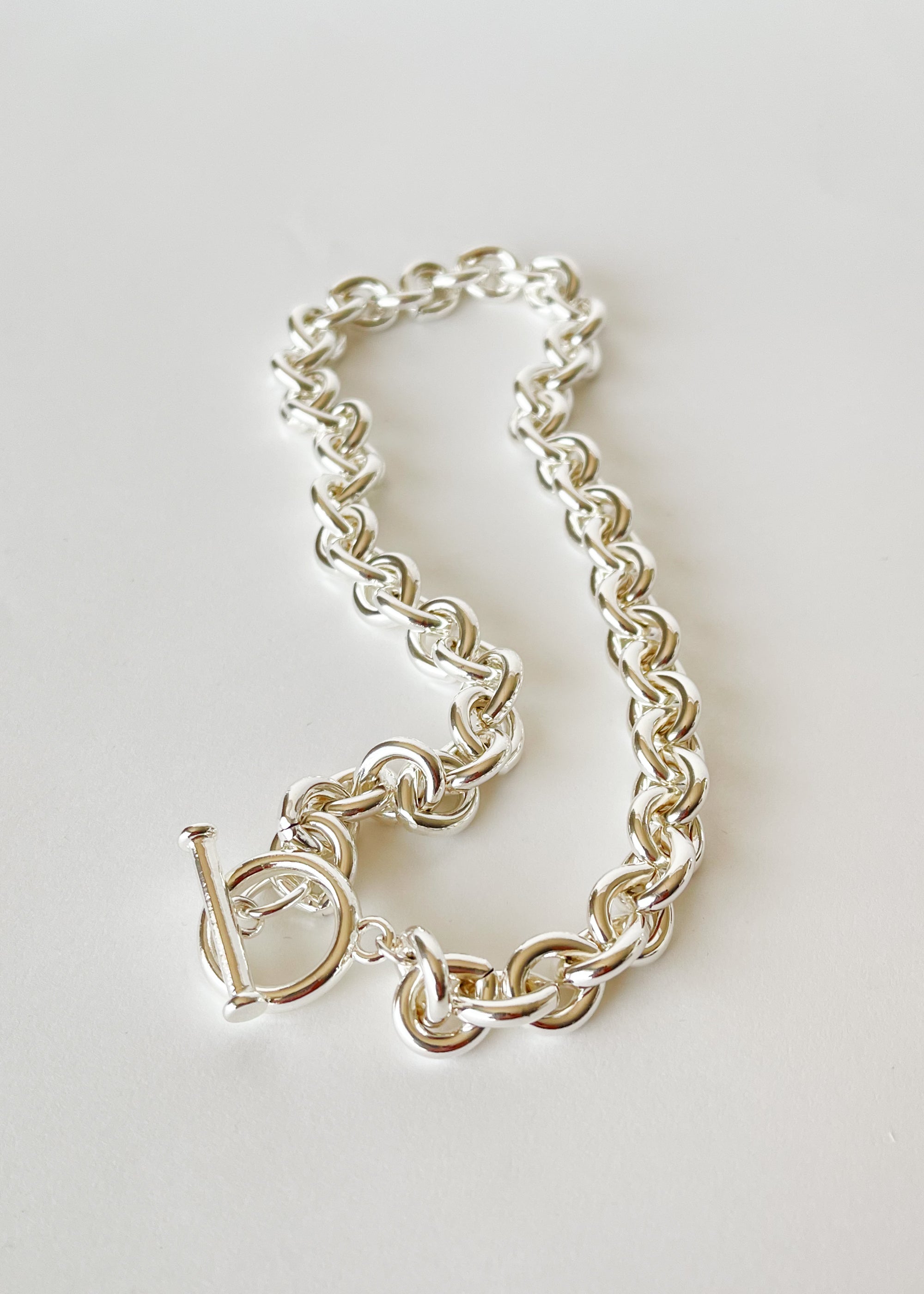 Silver Toggle Chain Necklace