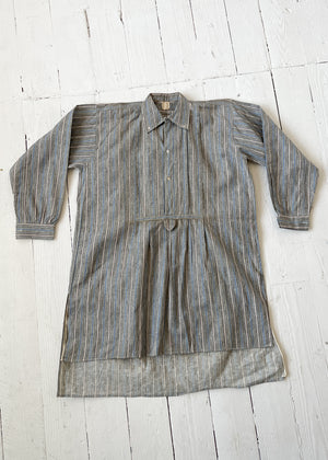 Antique 1910s Cotton Flannel Work Shirt