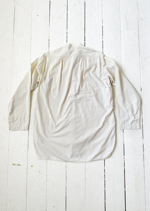 Vintage 1930s European Collarless Work Shirt