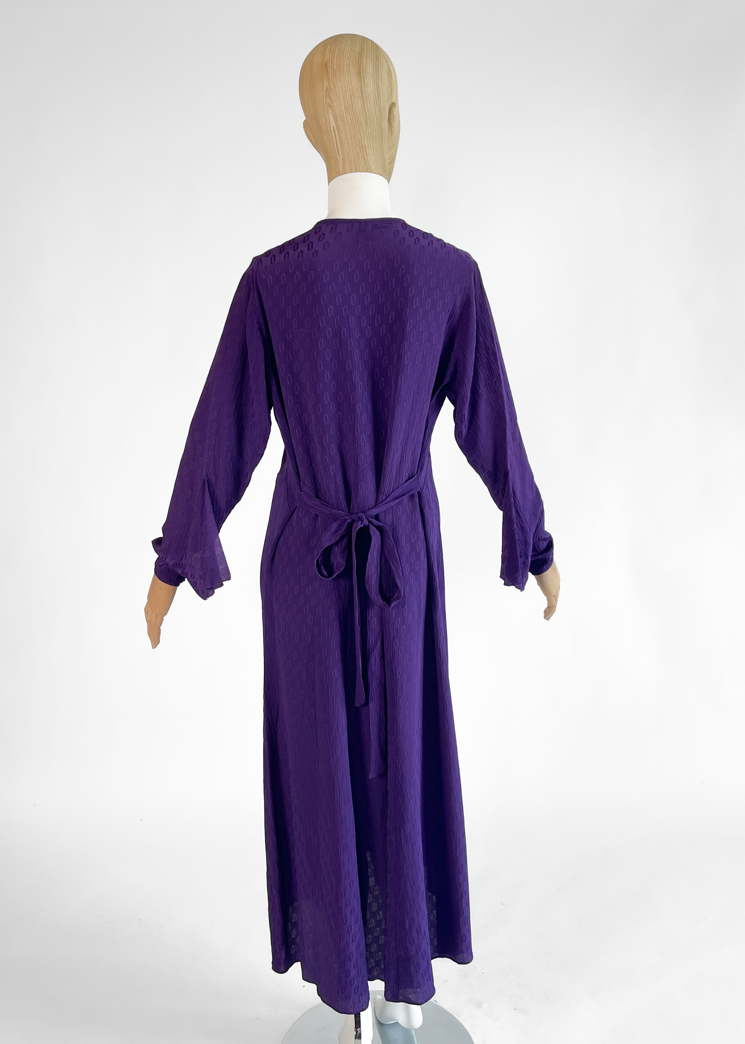 Vintage 1930s Purple Silk Dress