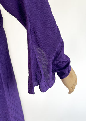 Vintage 1930s Purple Silk Dress