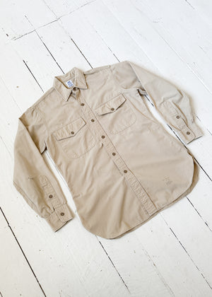 Vintage 1940s Military Uniform Shirt