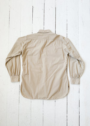 Vintage 1940s Military Uniform Shirt