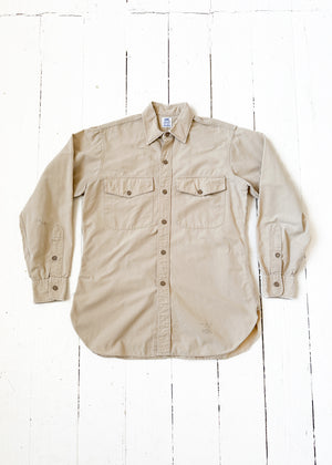 Vintage 1940s Military Uniform Shirt