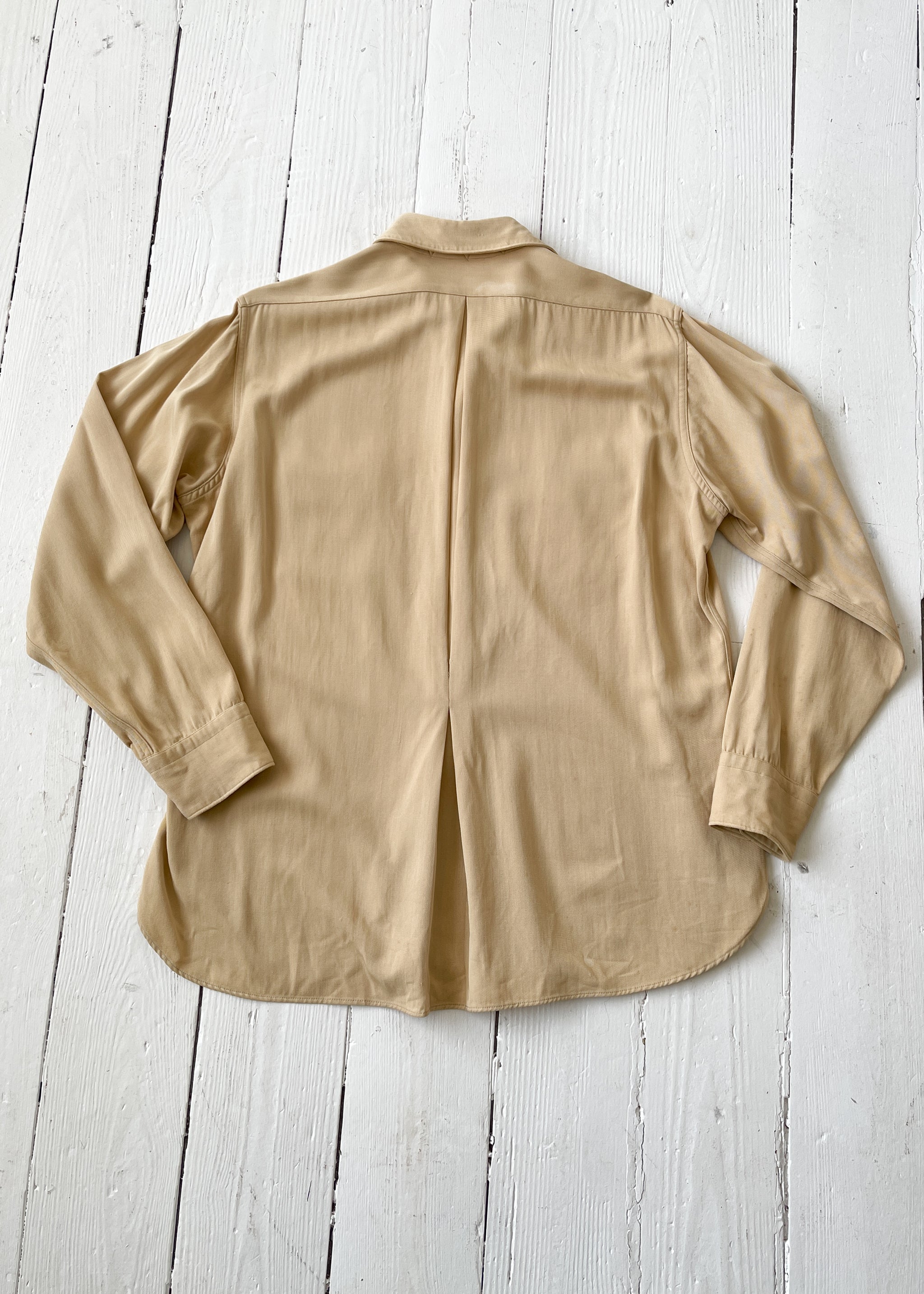 Vintage 1940s Gabardine Work Shirt - Raleigh Vintage