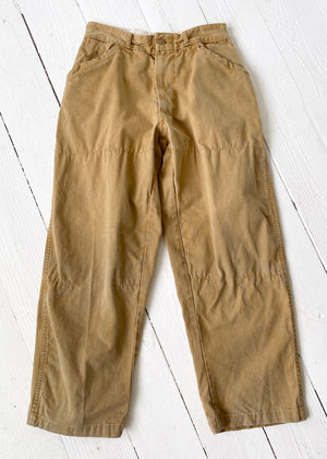 Vintage 1950s Canvas Workwear Pants 26"