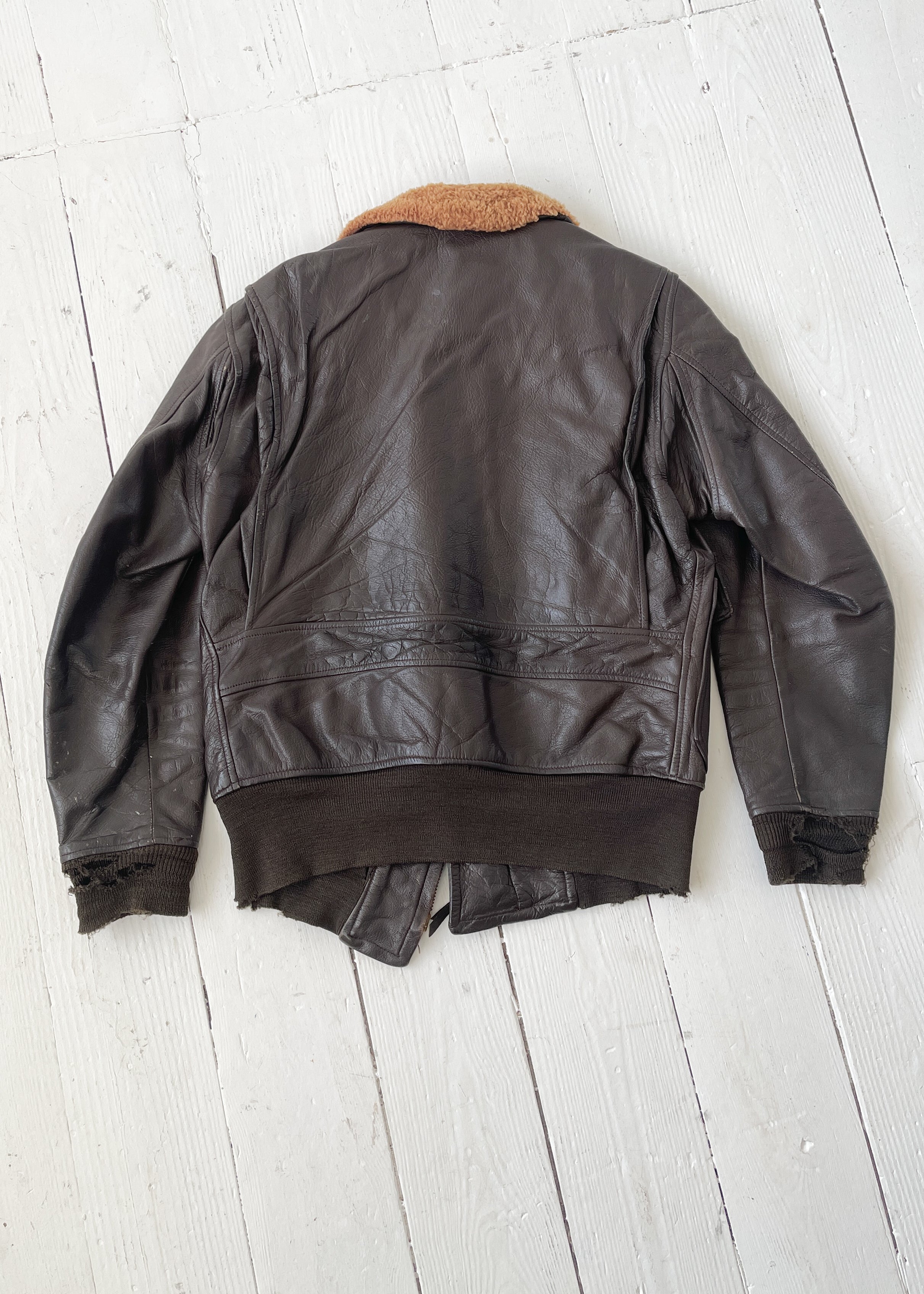 Vintage 1960s Leather Flyers Jacket