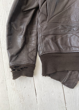 Vintage 1960s Leather Flyers Jacket