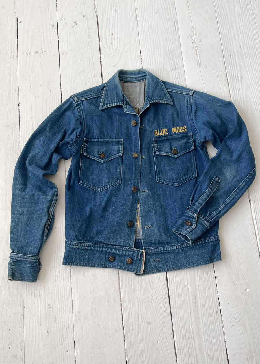 Vintage 1960s Denim Souvenir Jacket