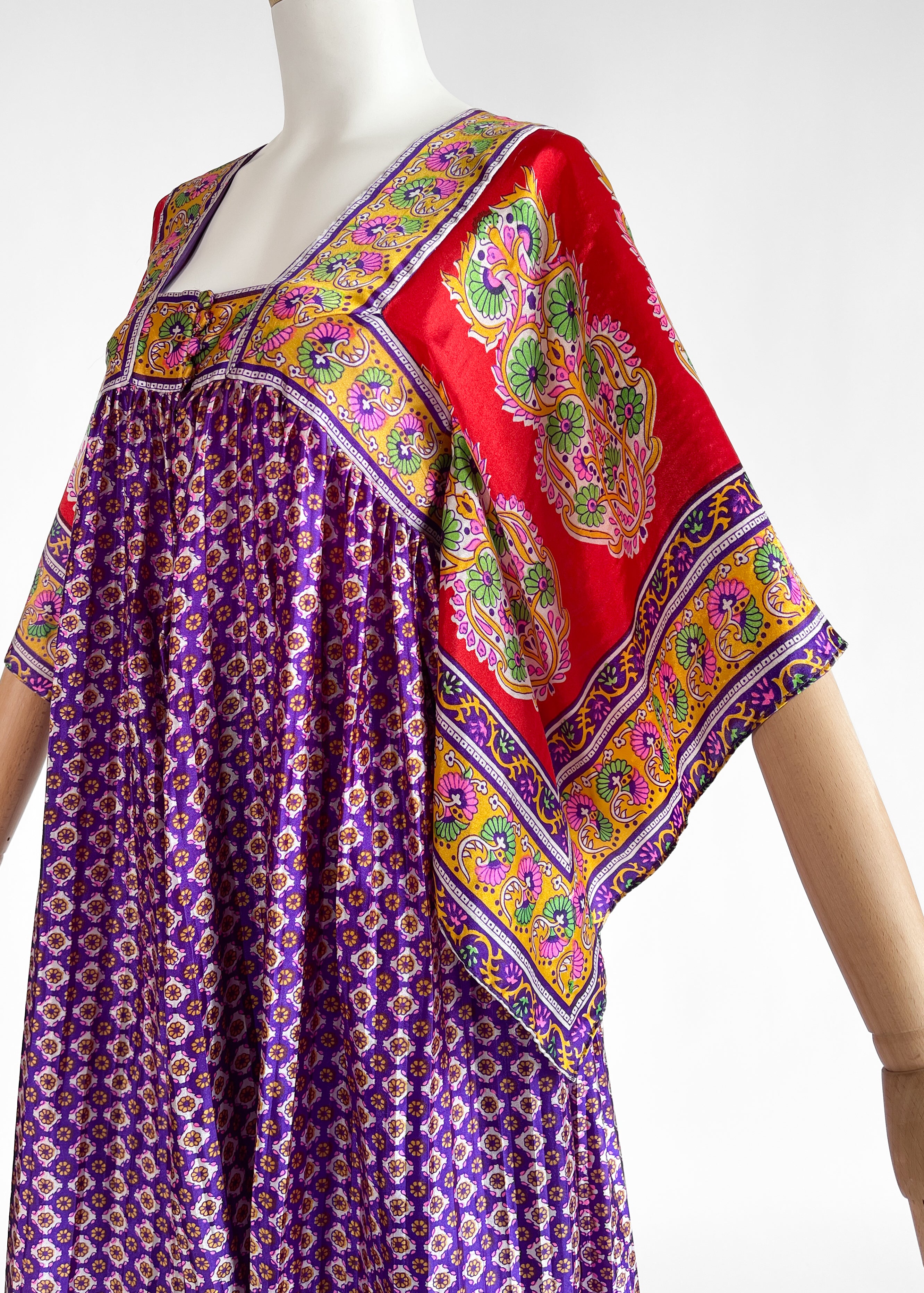 1970s Bellville Sassoon Scarf Dress with Pants