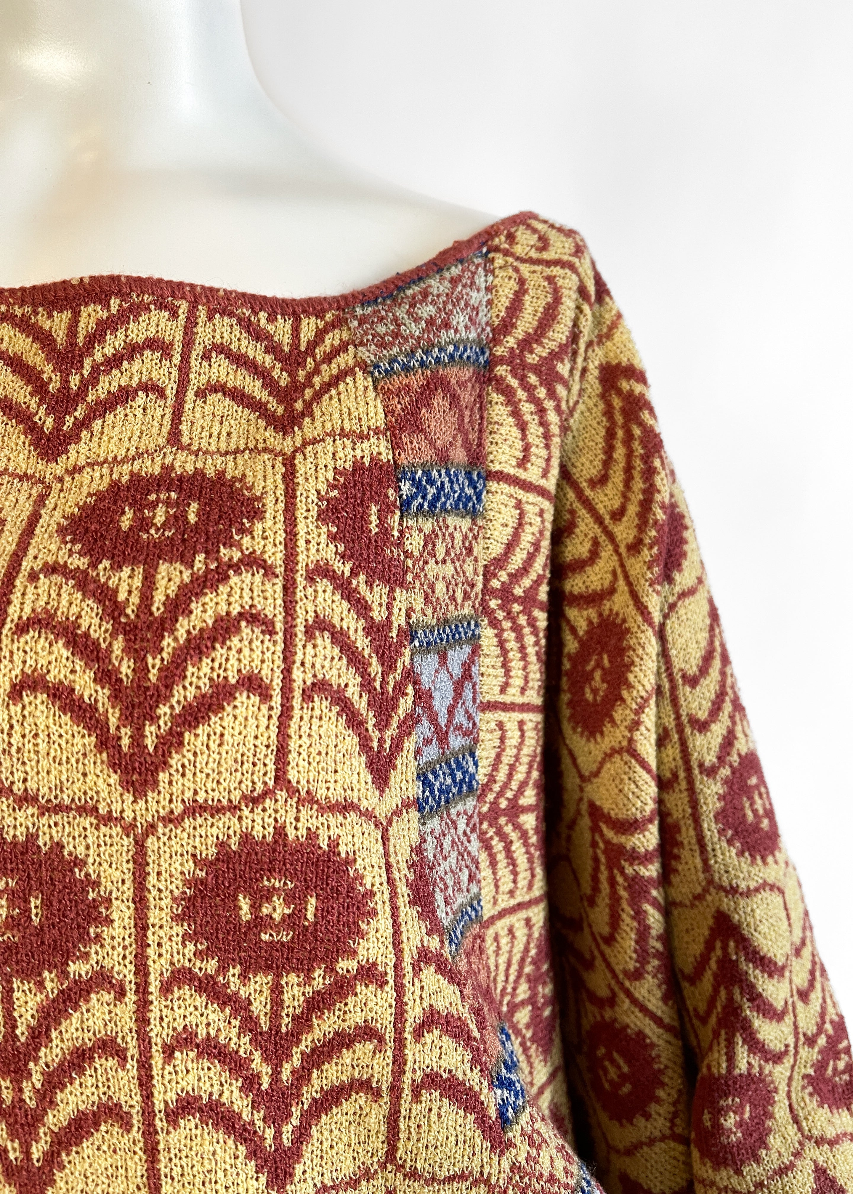 1970s Bill Gibb Sweater and Scarf Set