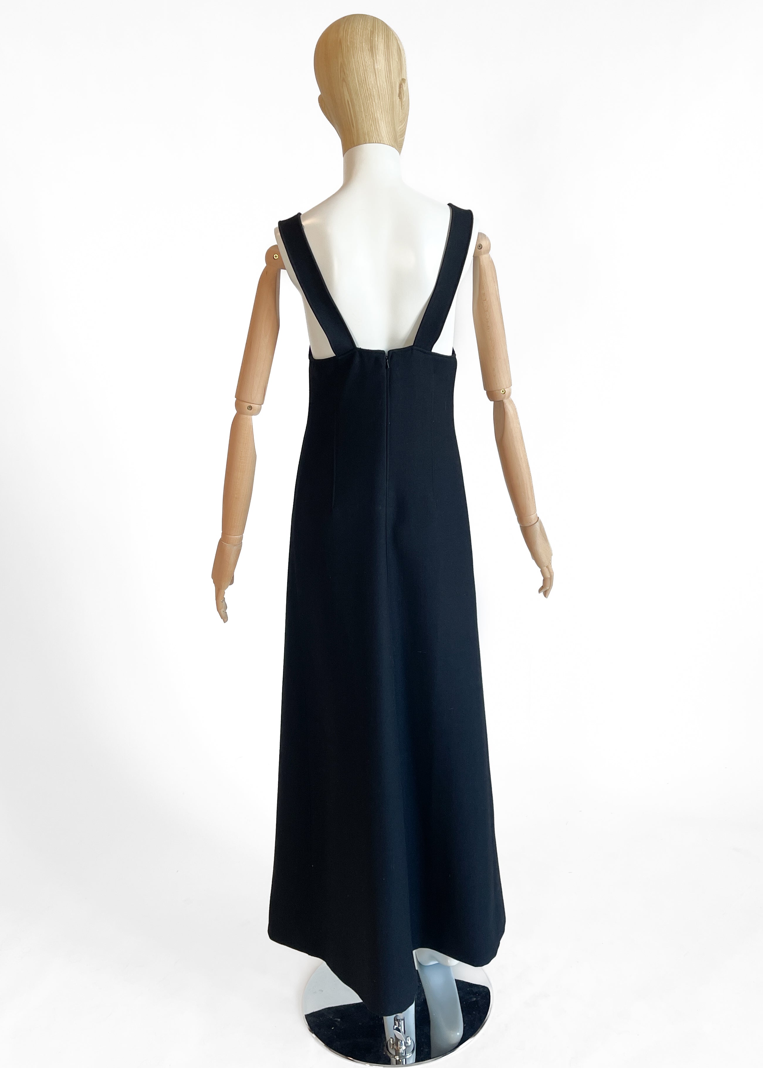 1970s Courreges Wool Pinafore Dress