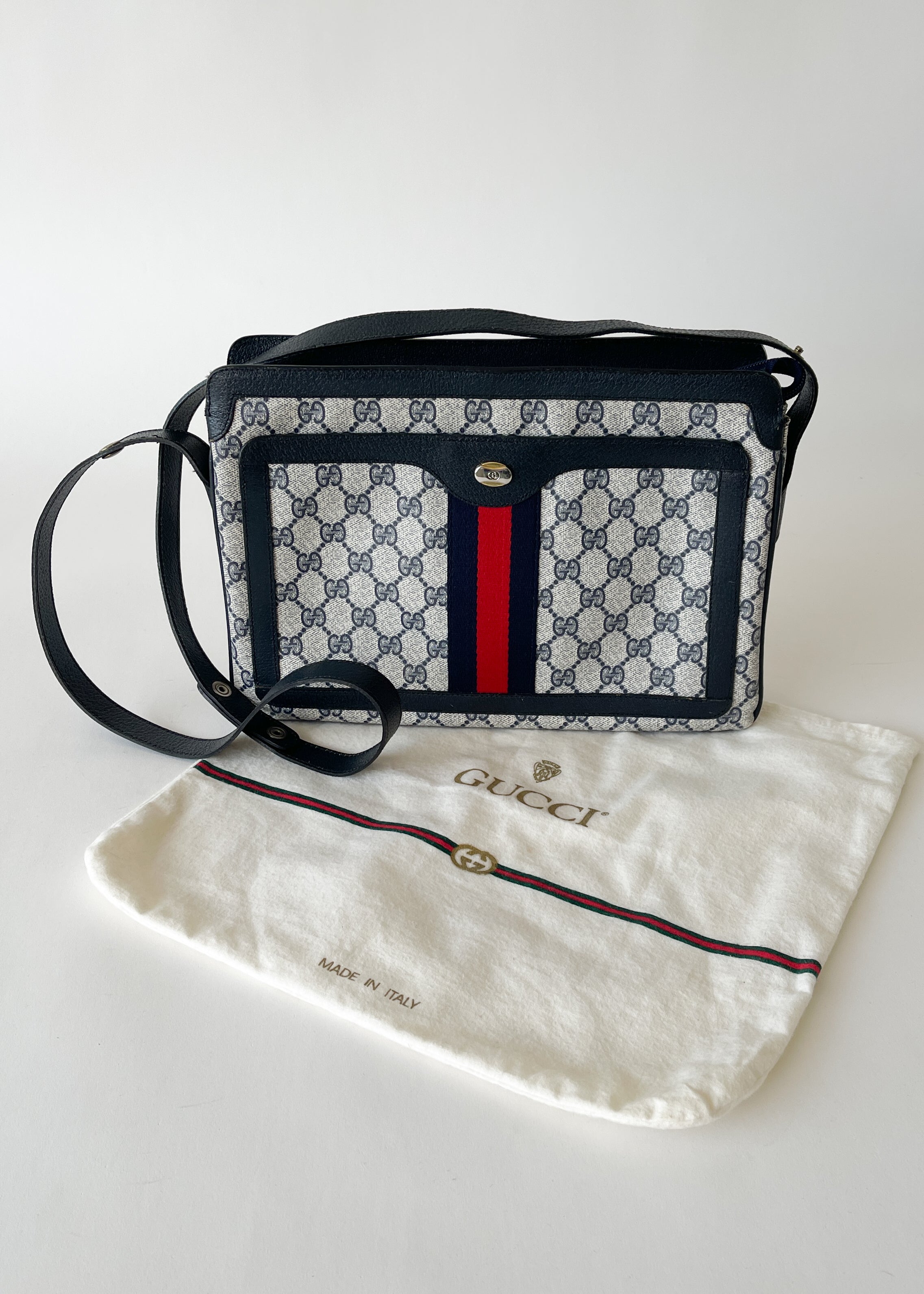 Vintage 1980s Gucci Adjustable Handle Purse
