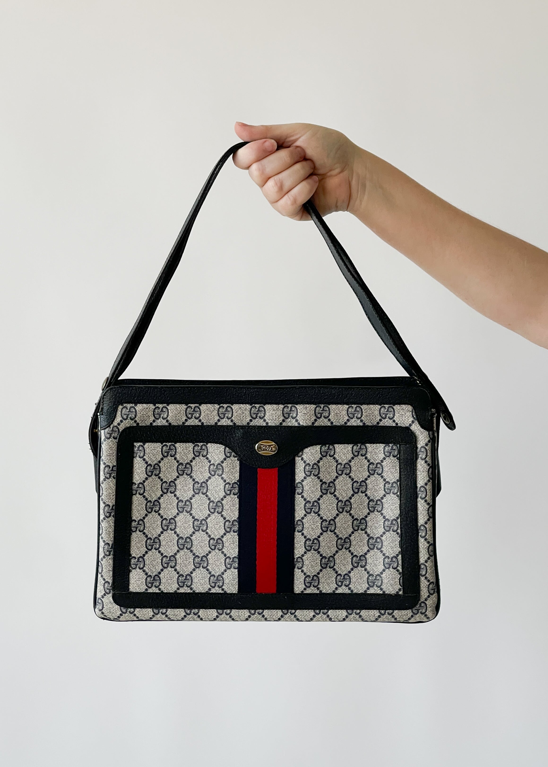 Vintage 1980s Gucci Adjustable Handle Purse