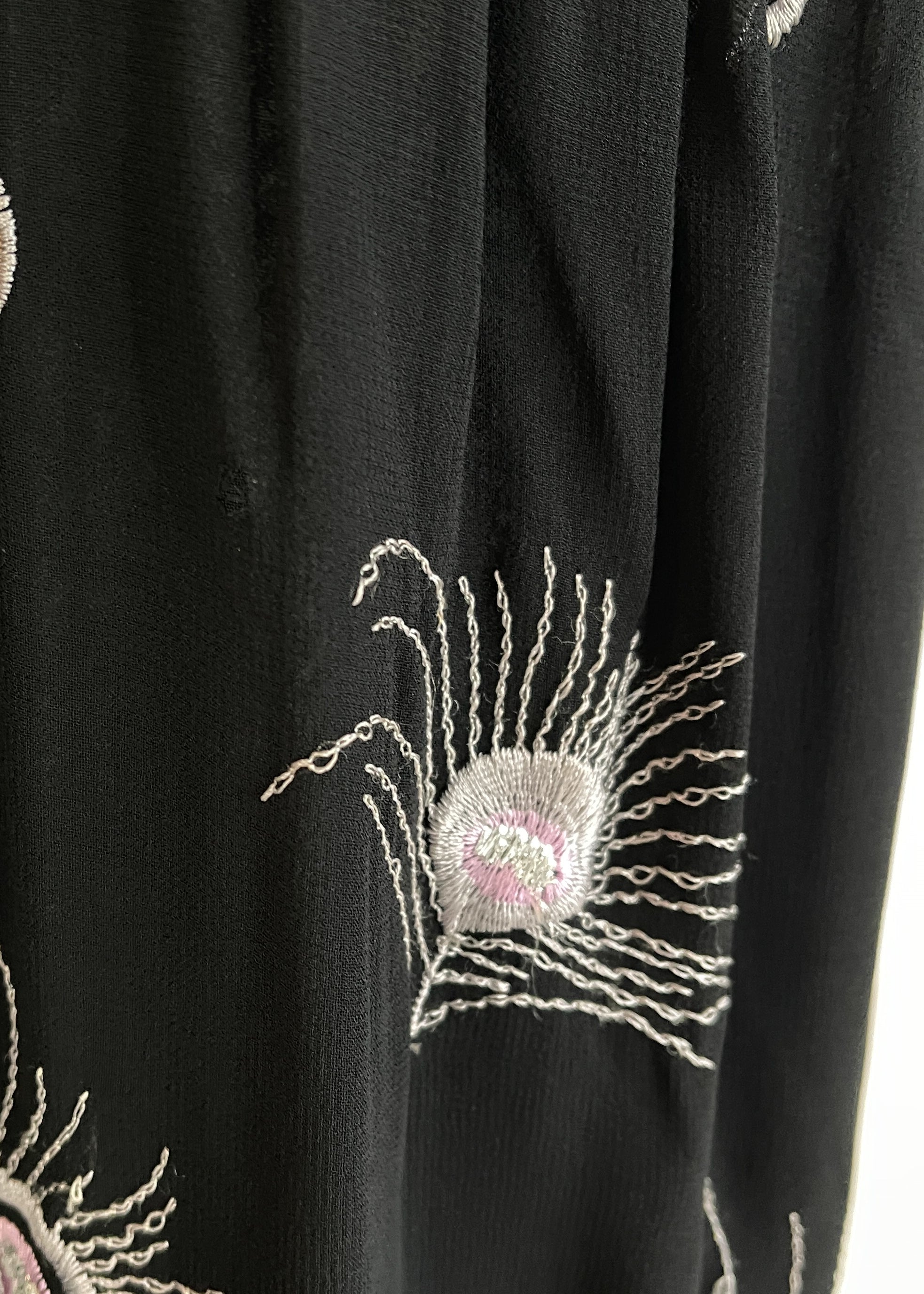1970s Janice Wainwright Embroidered Dress